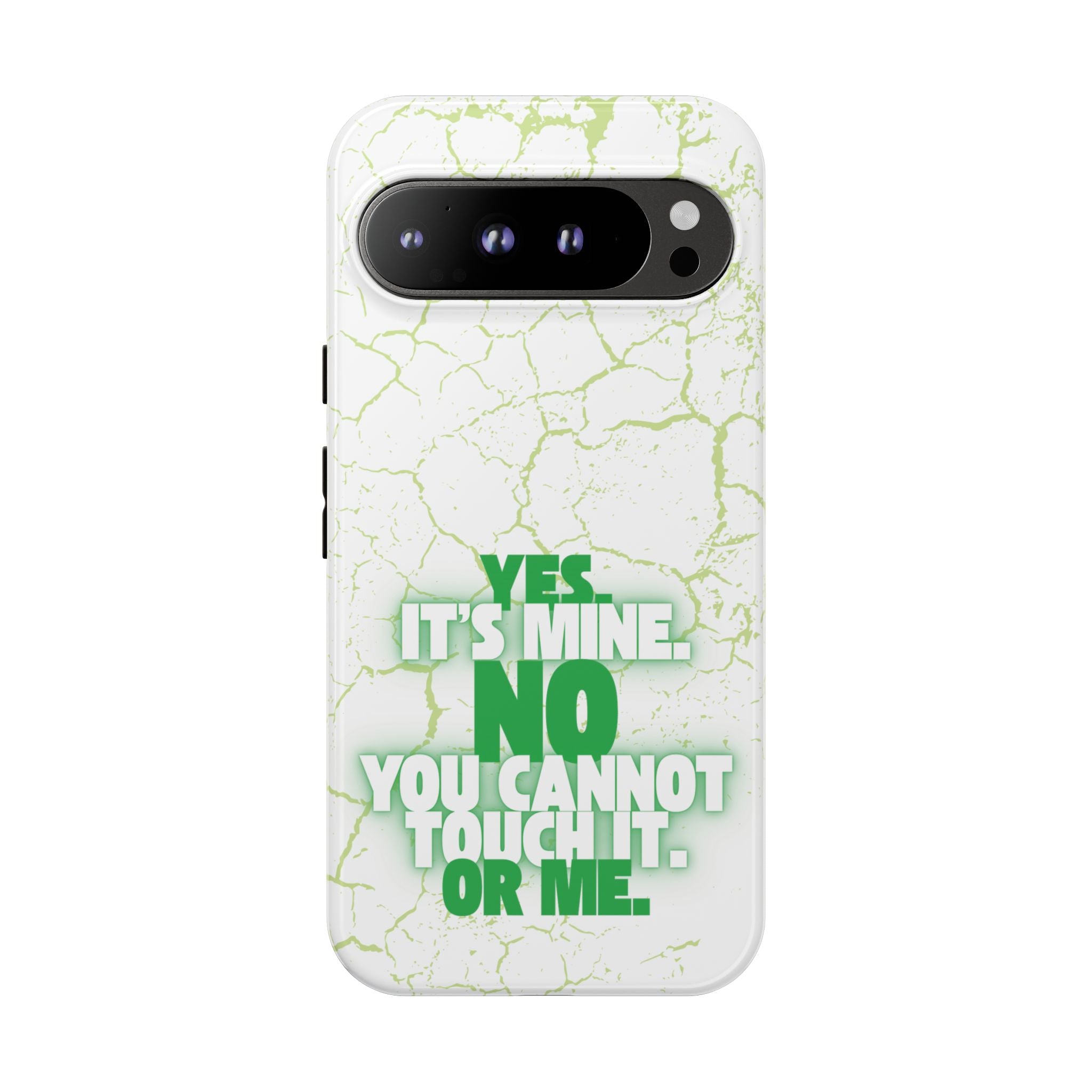 Sassy Quote Marble Crack Phone Case