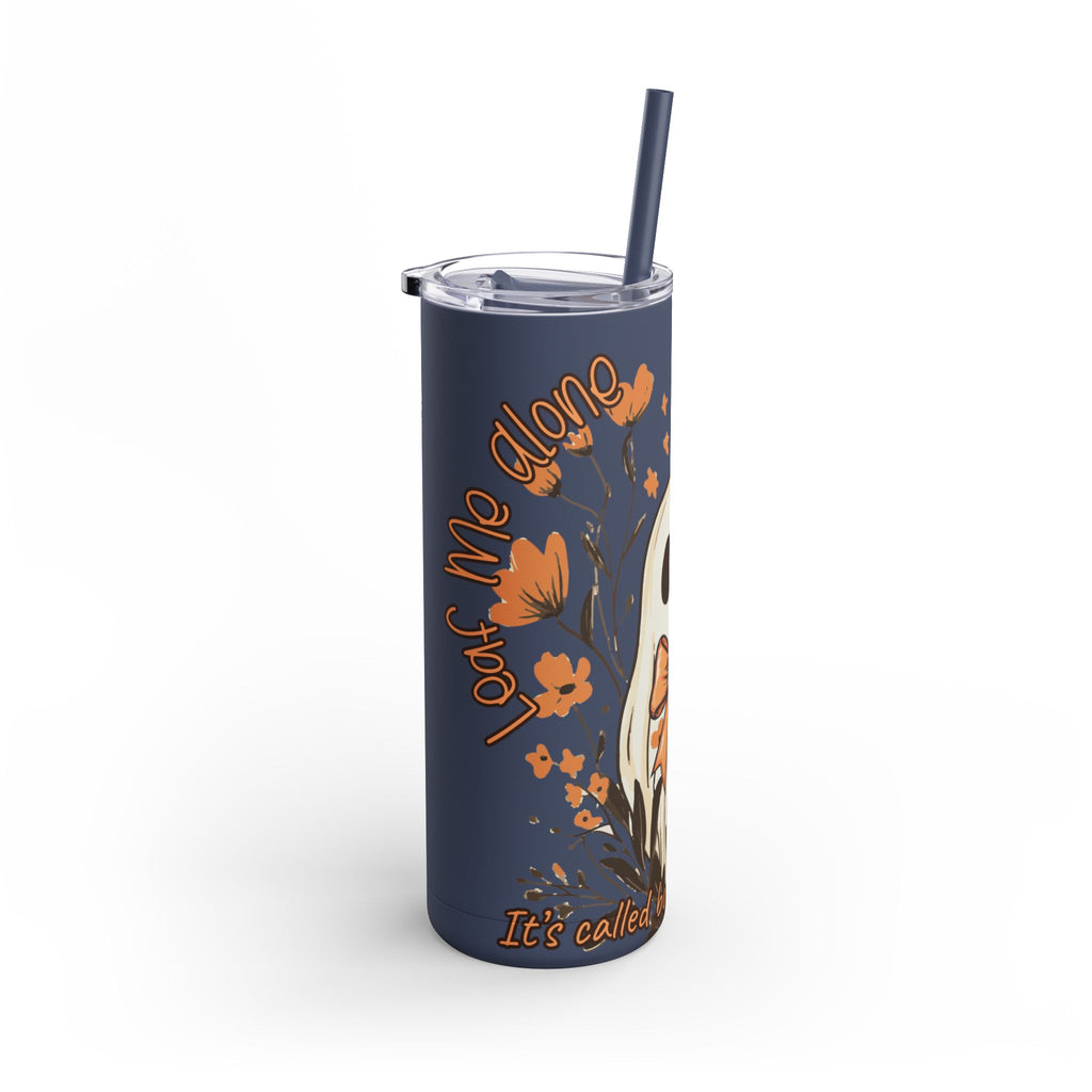 Leaf Me Alone – Limited Edition Fall Ghost Skinny Tumbler (20oz / 600ml)