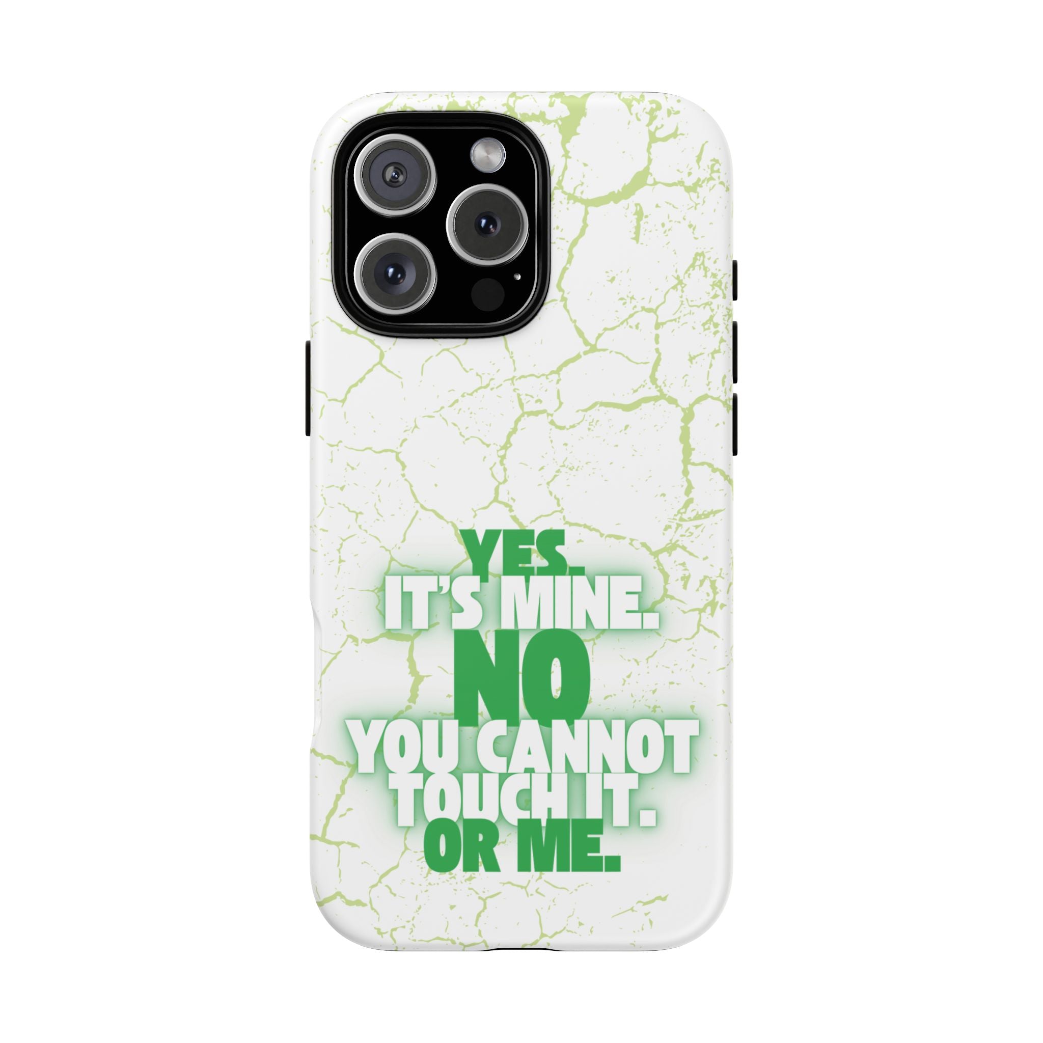 Sassy Quote Marble Crack Phone Case