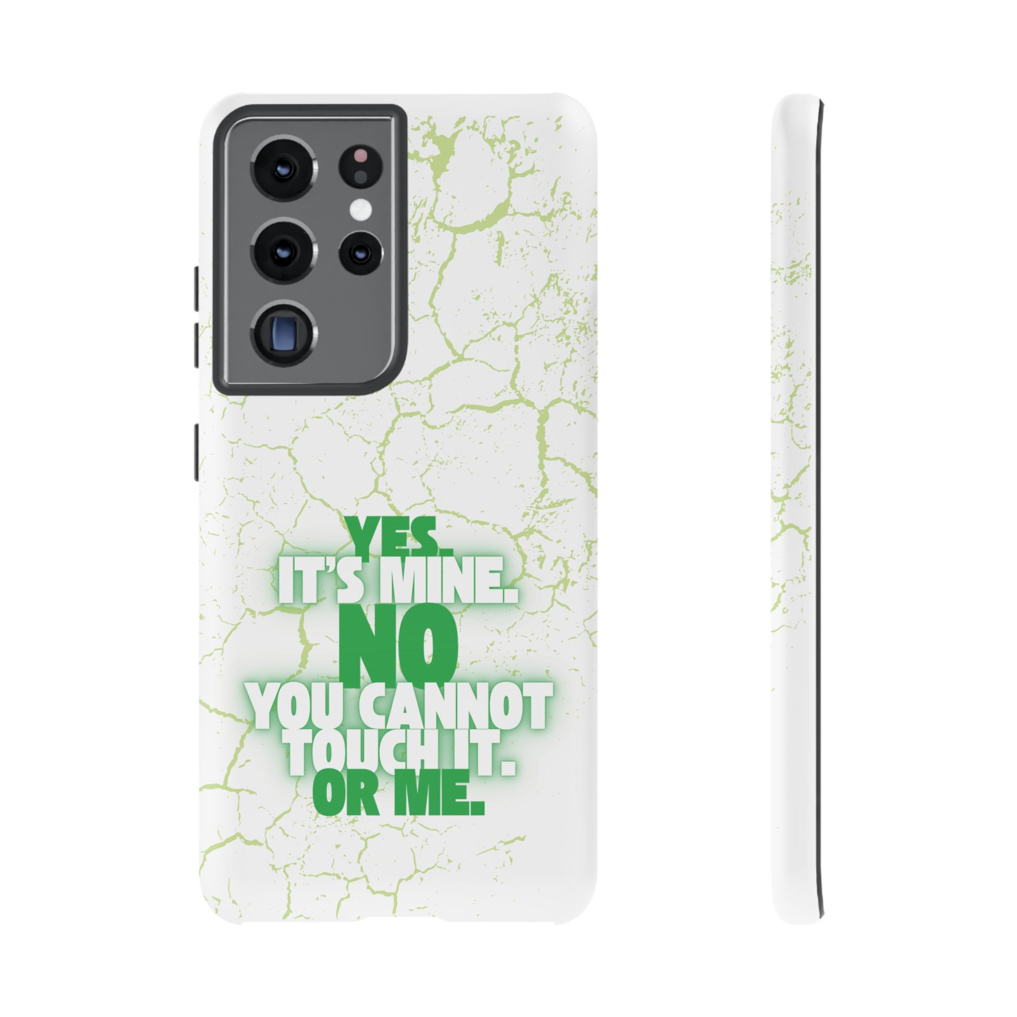 Sassy Quote Marble Crack Phone Case