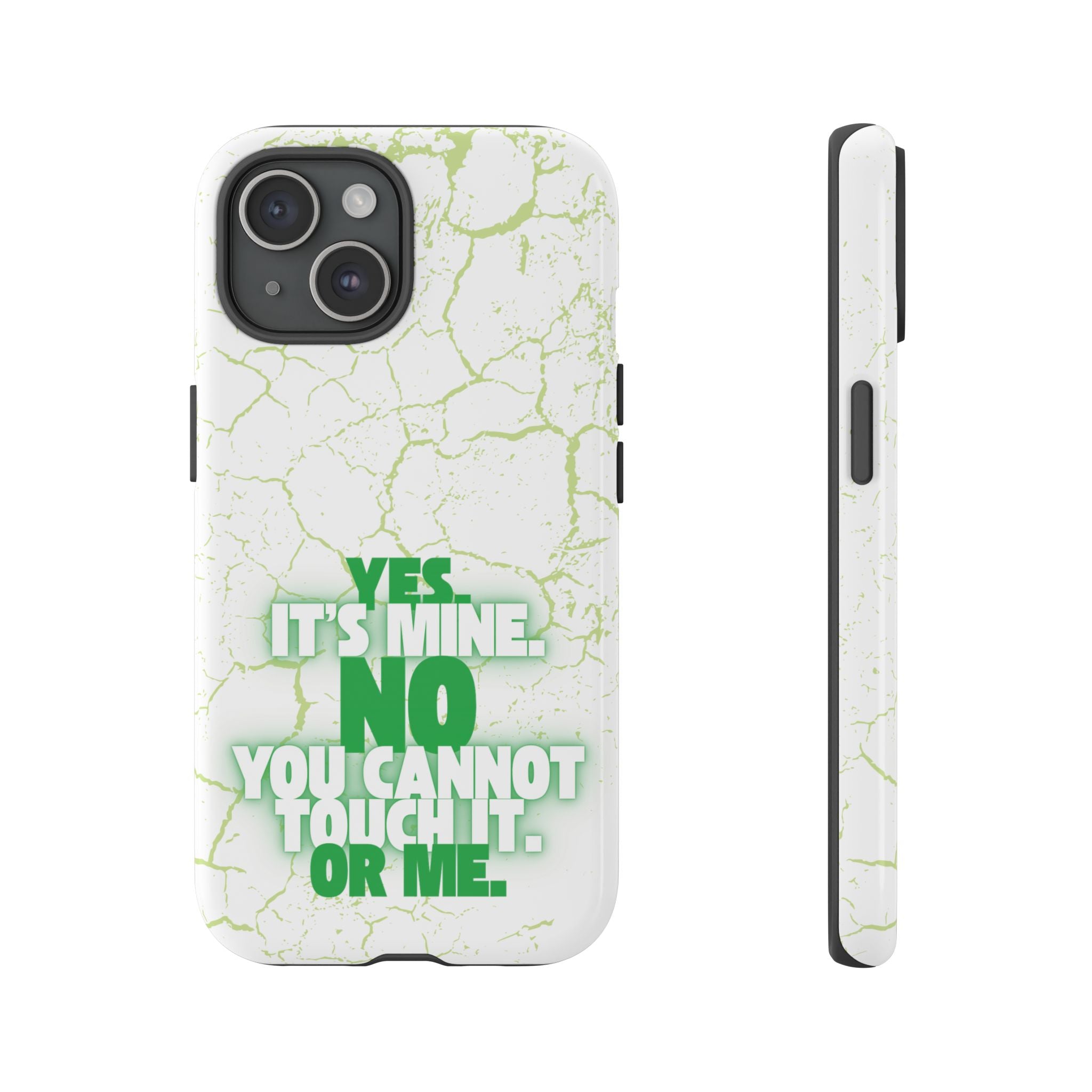 Sassy Quote Marble Crack Phone Case