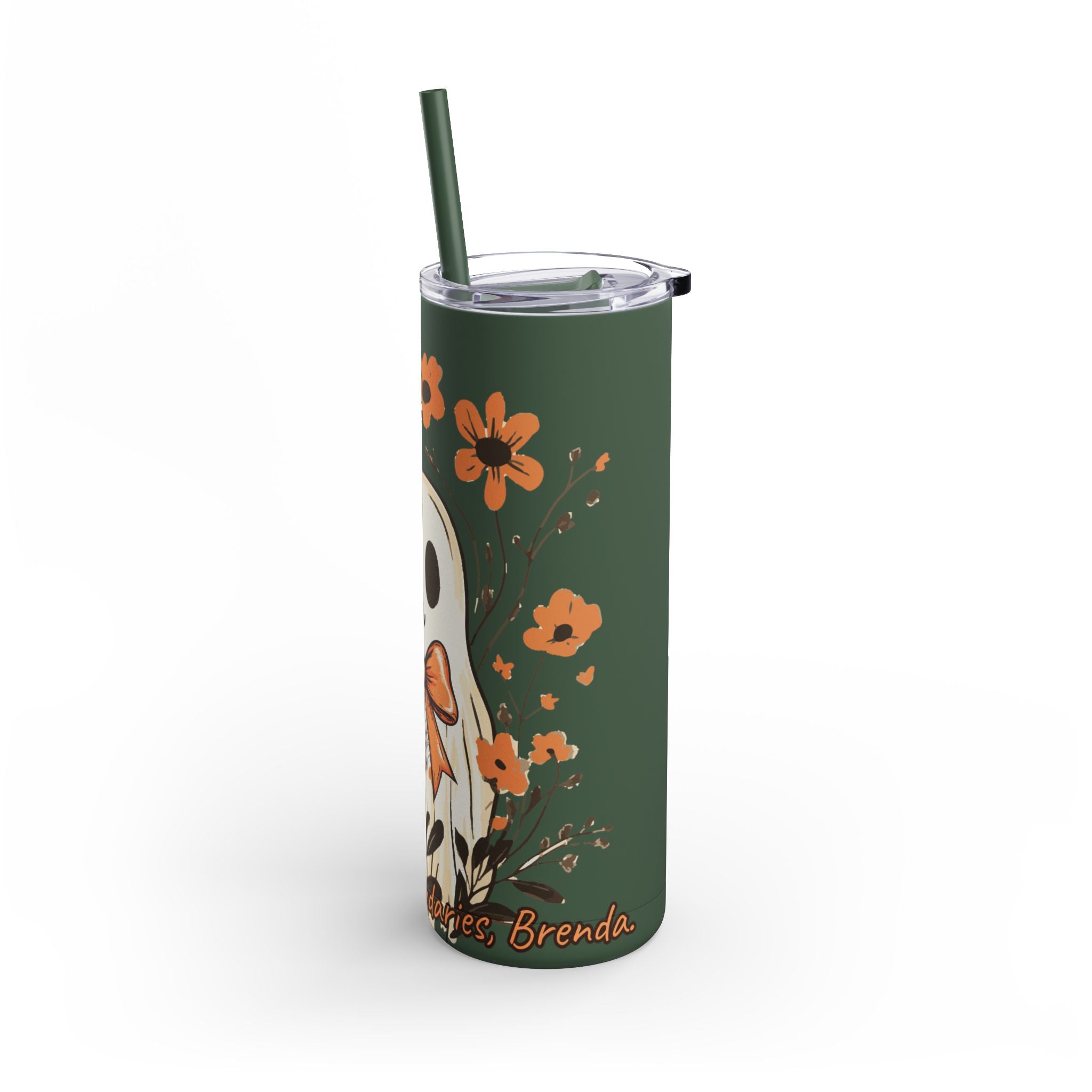 Leaf Me Alone – Limited Edition Fall Ghost Skinny Tumbler (20oz / 600ml)