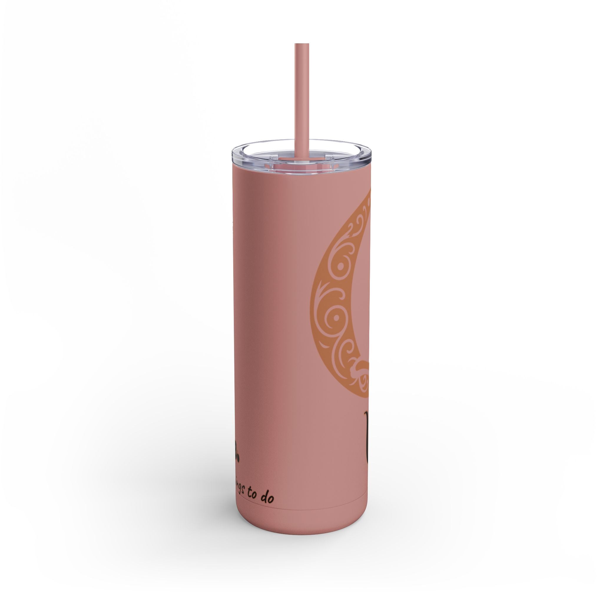 Witch, Please , Skinny Matte Tumbler with Straw (20oz / 600ml)