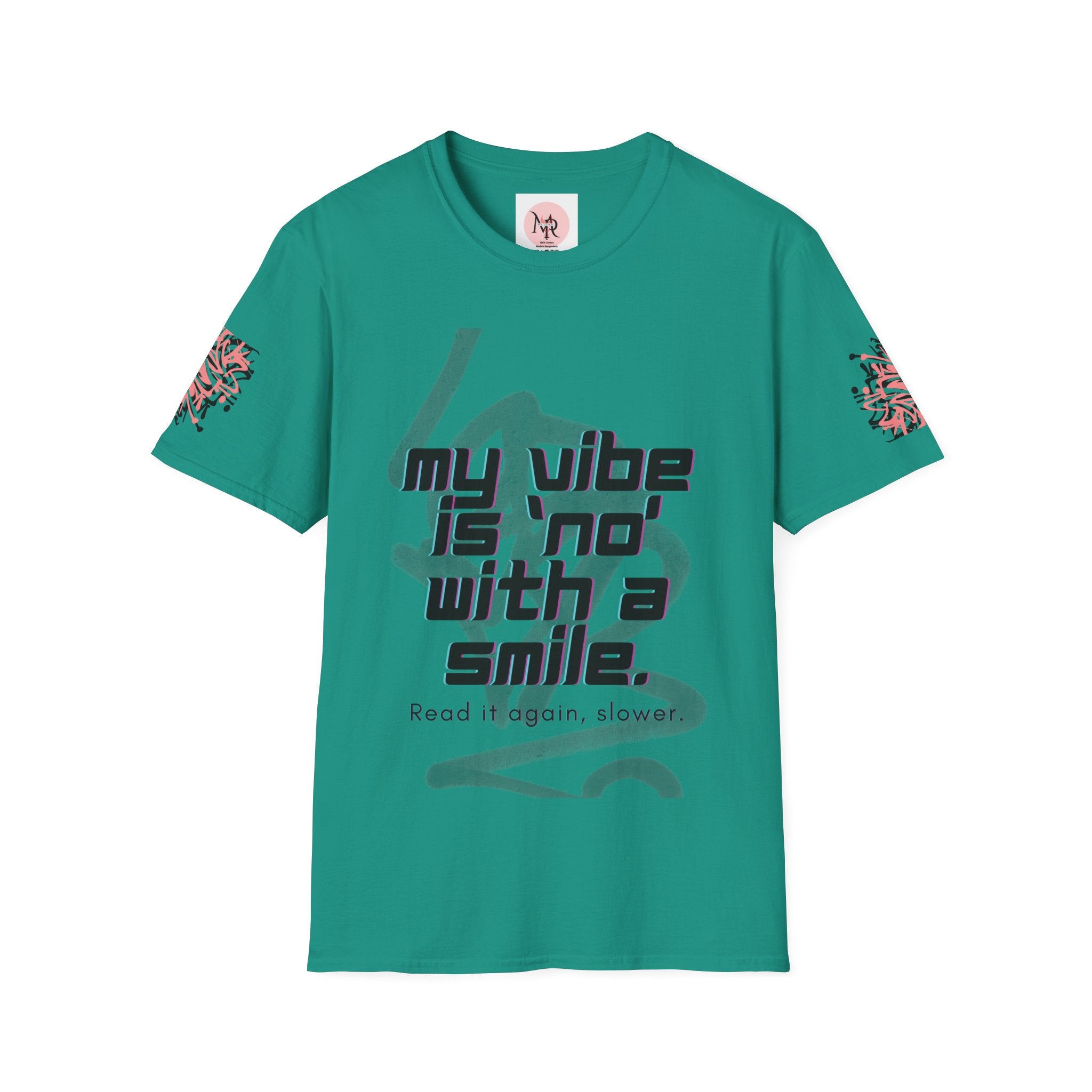 Graffiti Quote Tee – Bold Monochrome