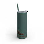 Witch, Please , Skinny Matte Tumbler with Straw (20oz / 600ml)