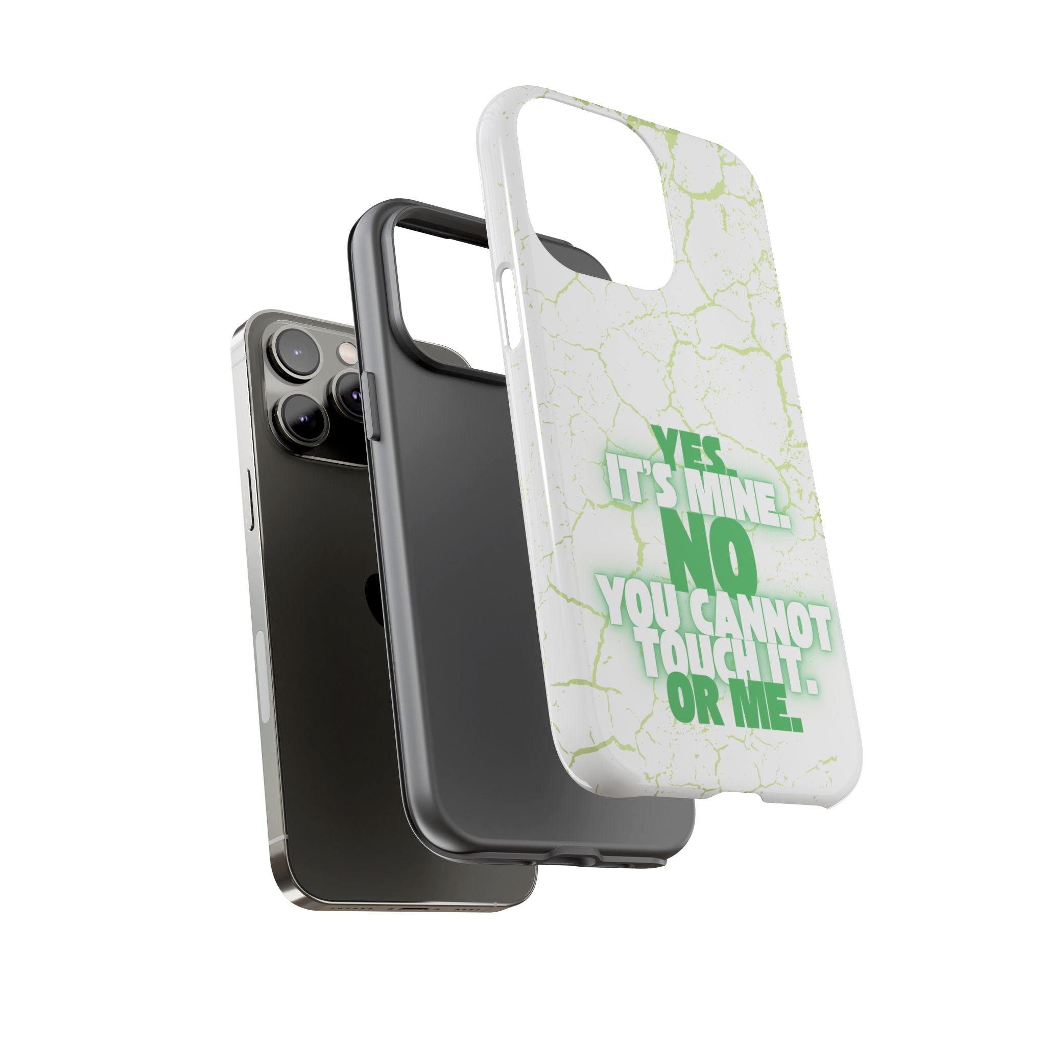Sassy Quote Marble Crack Phone Case