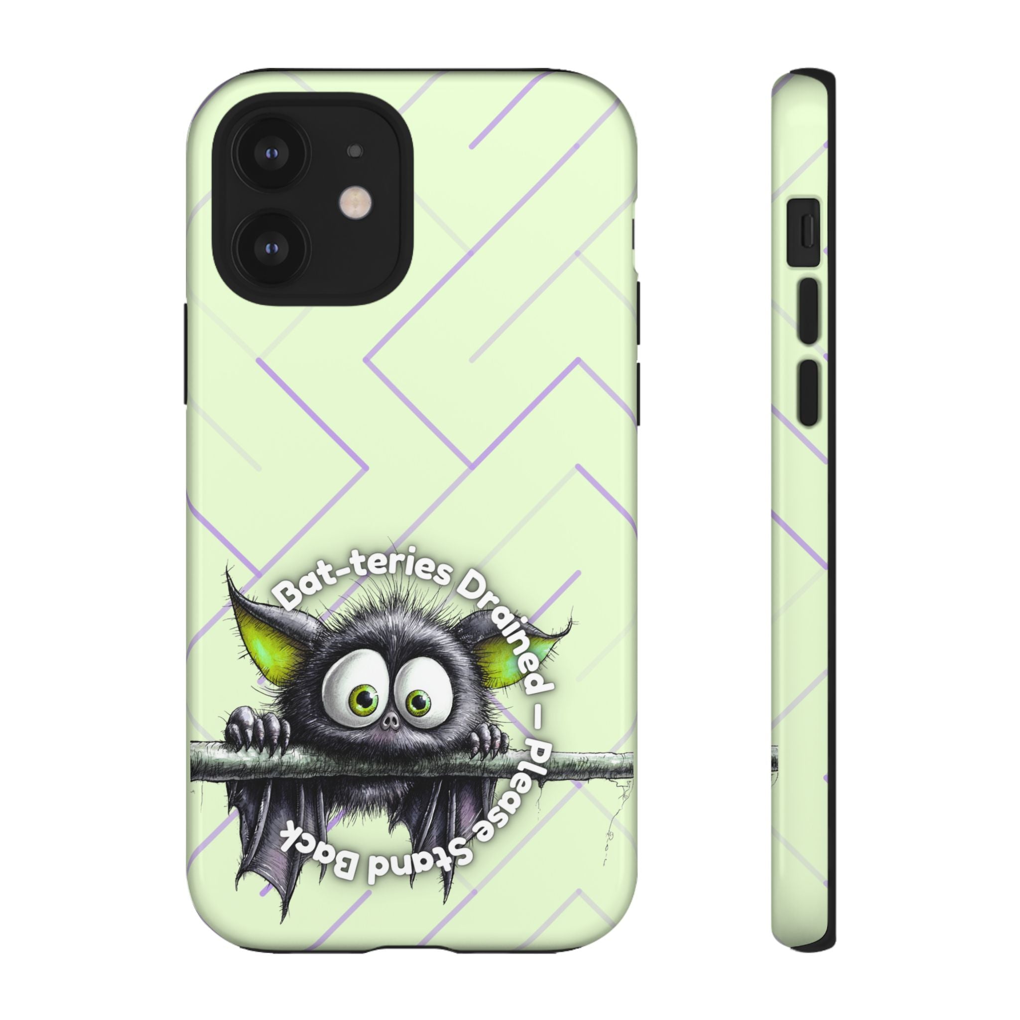 Bat-teries Drained Phone Case – Quirky Bat