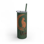 Witch, Please , Skinny Matte Tumbler with Straw (20oz / 600ml)