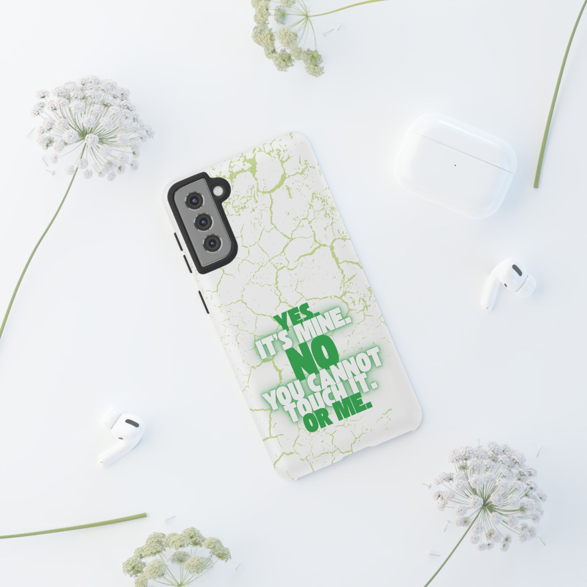 Sassy Quote Marble Crack Phone Case