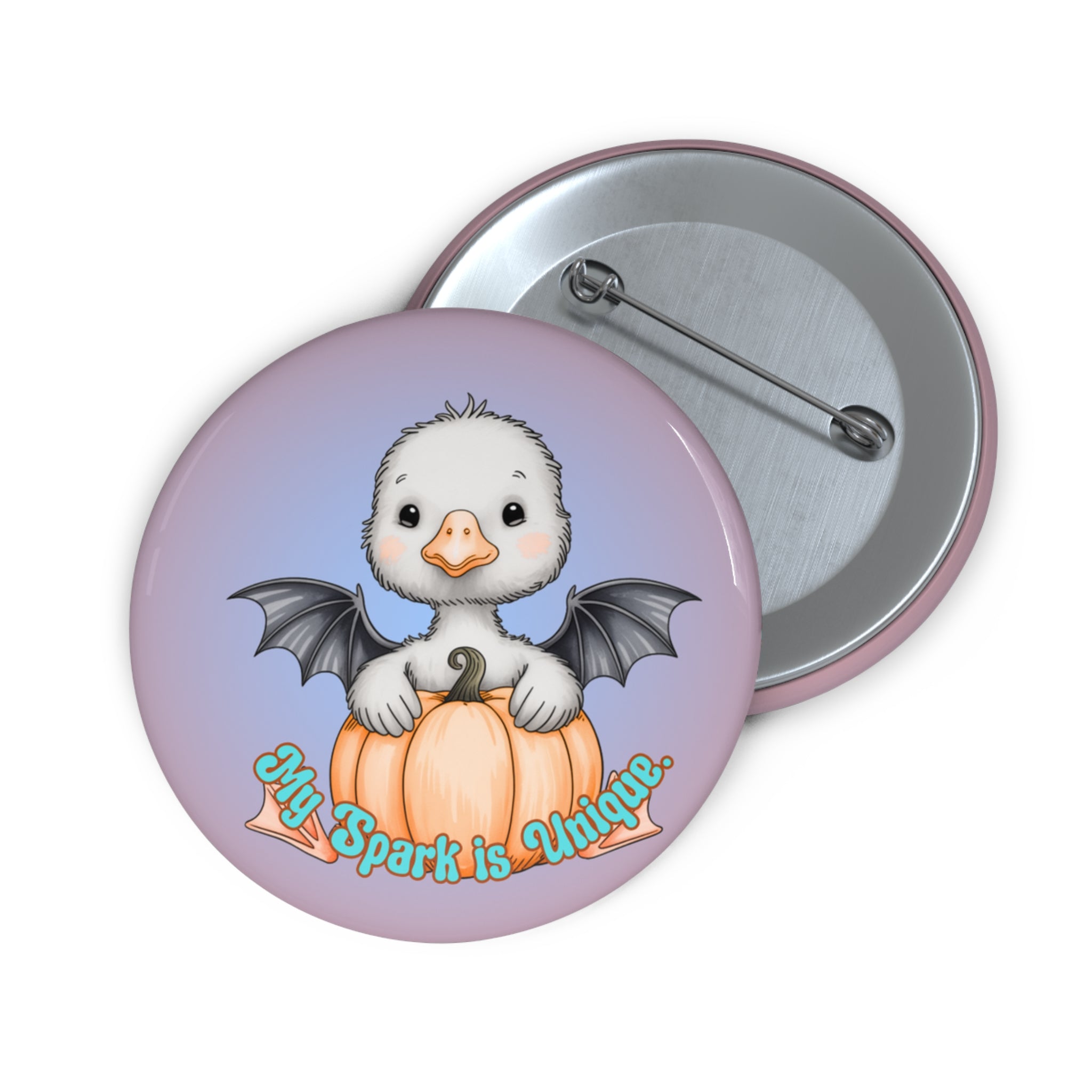 Neurodivergent-My Spark Is Unique- Goose with Bat Wings Badge