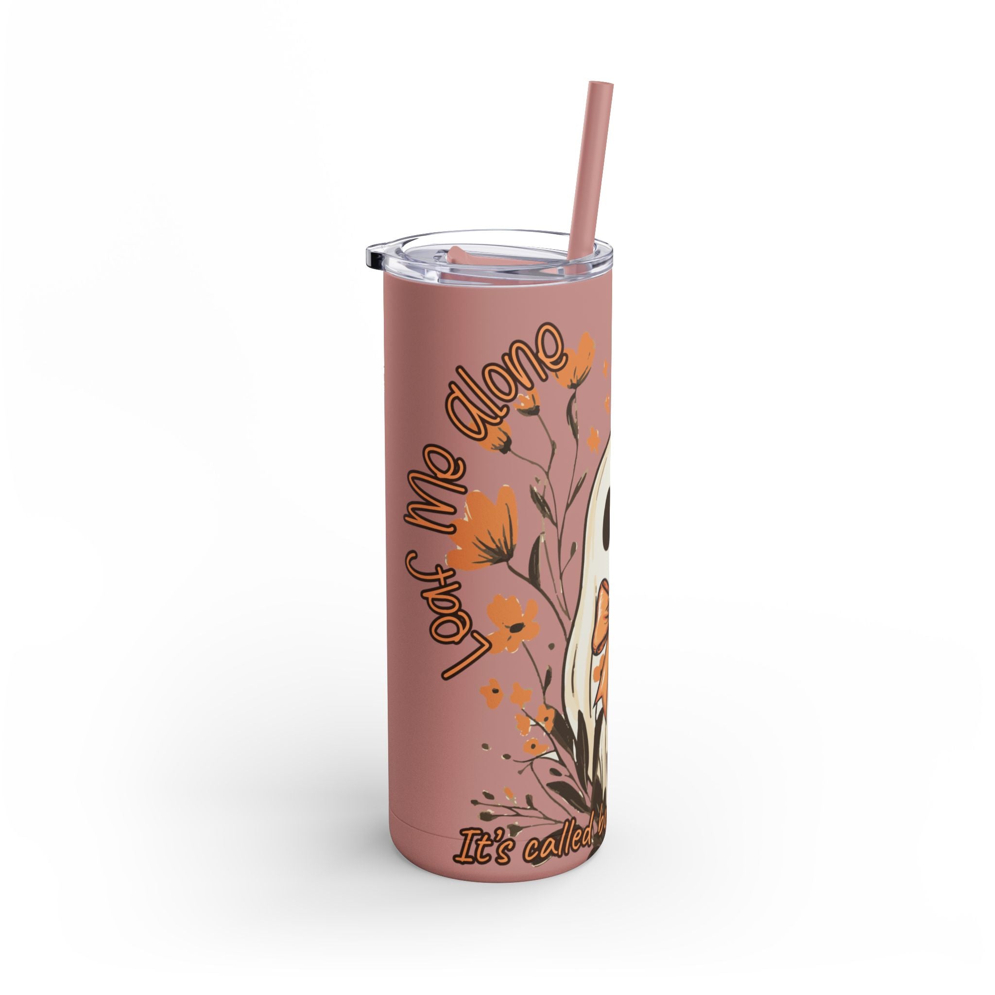 Leaf Me Alone – Limited Edition Fall Ghost Skinny Tumbler (20oz / 600ml)