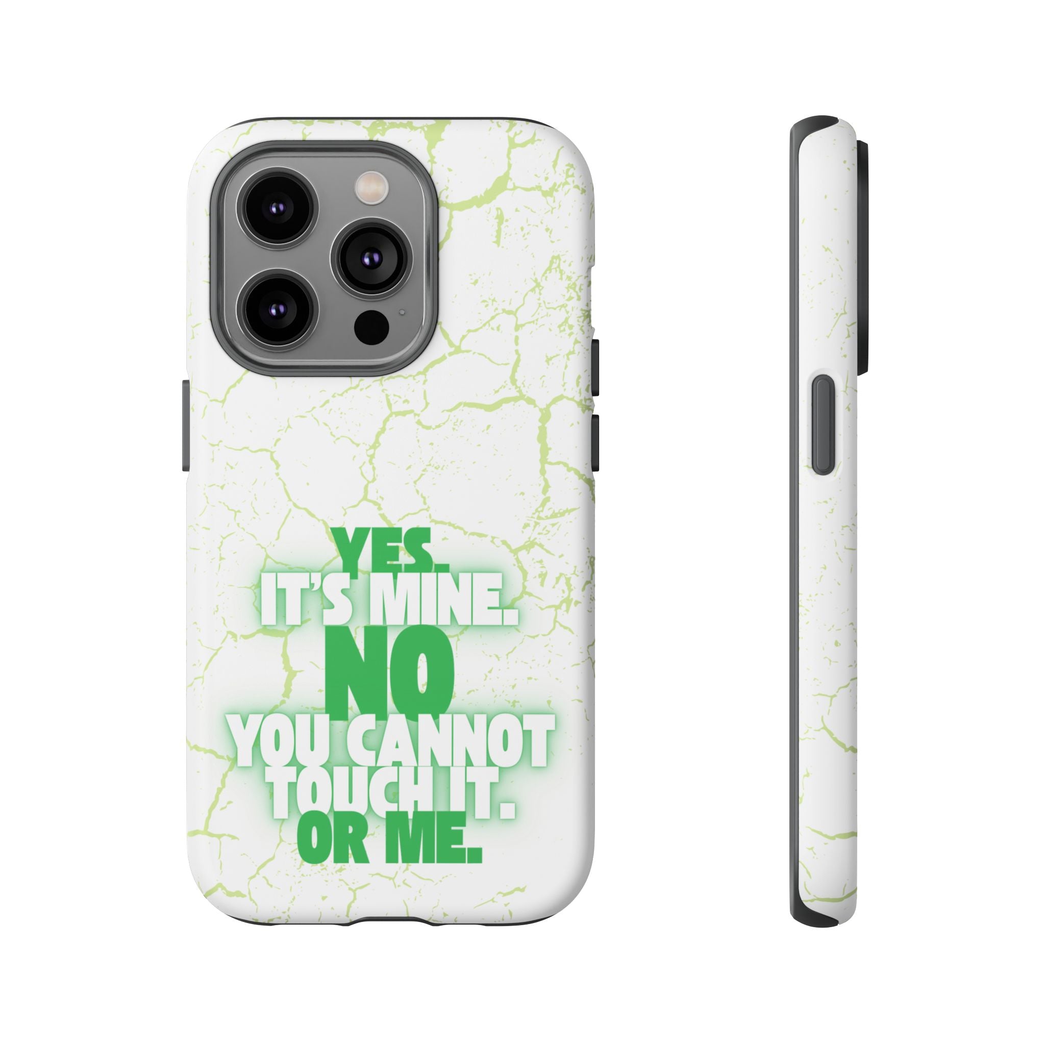 Sassy Quote Marble Crack Phone Case