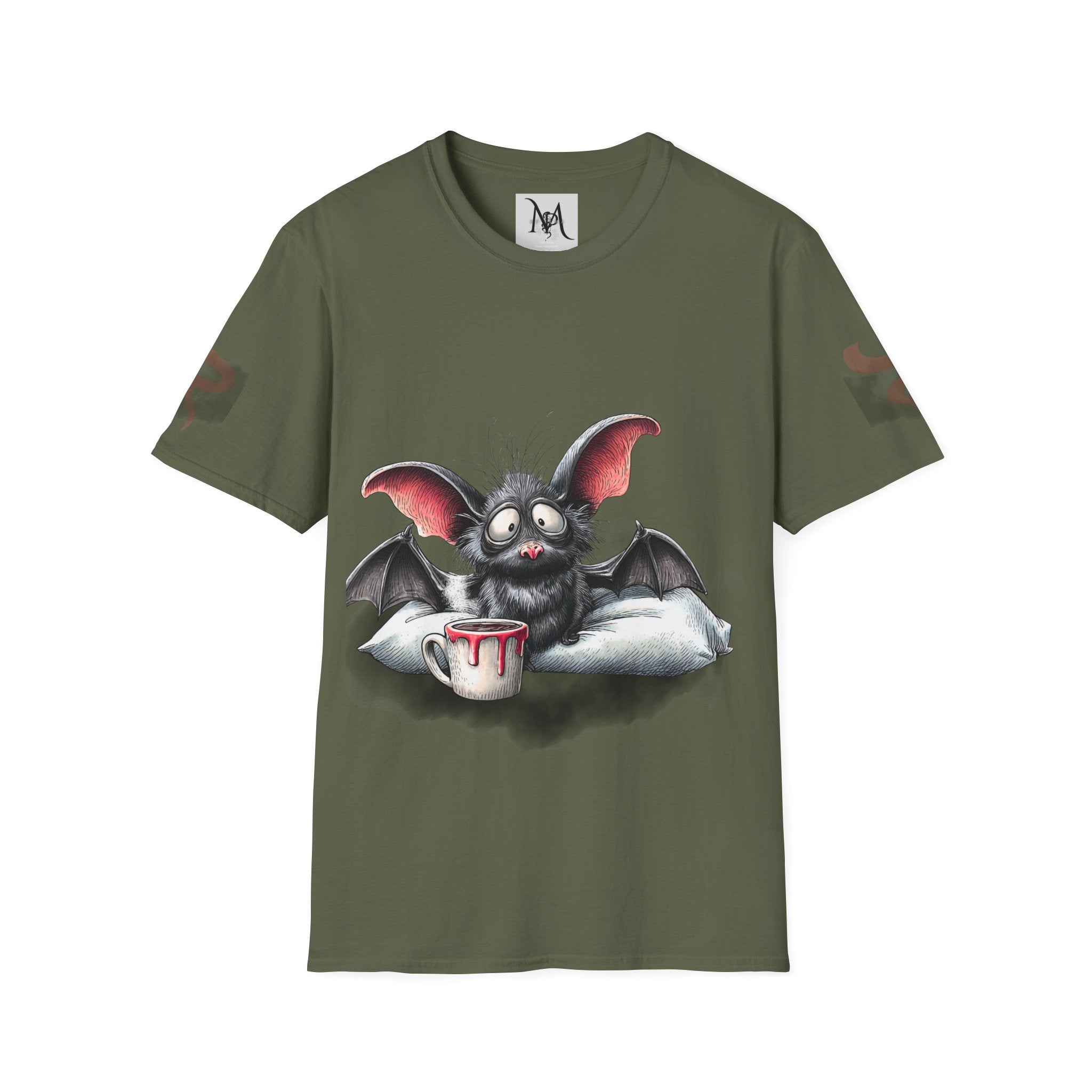 Bat-teries Drained – Cute and Funny Bat T-Shirt