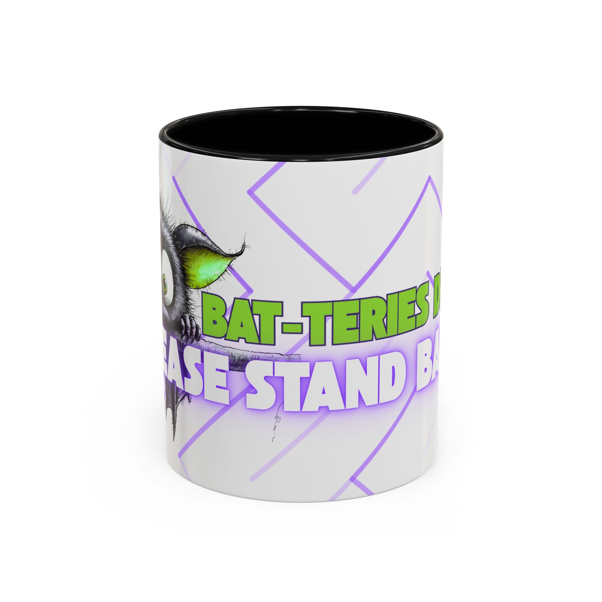 Bat-teries Drained Mug – Quirky Bat Design