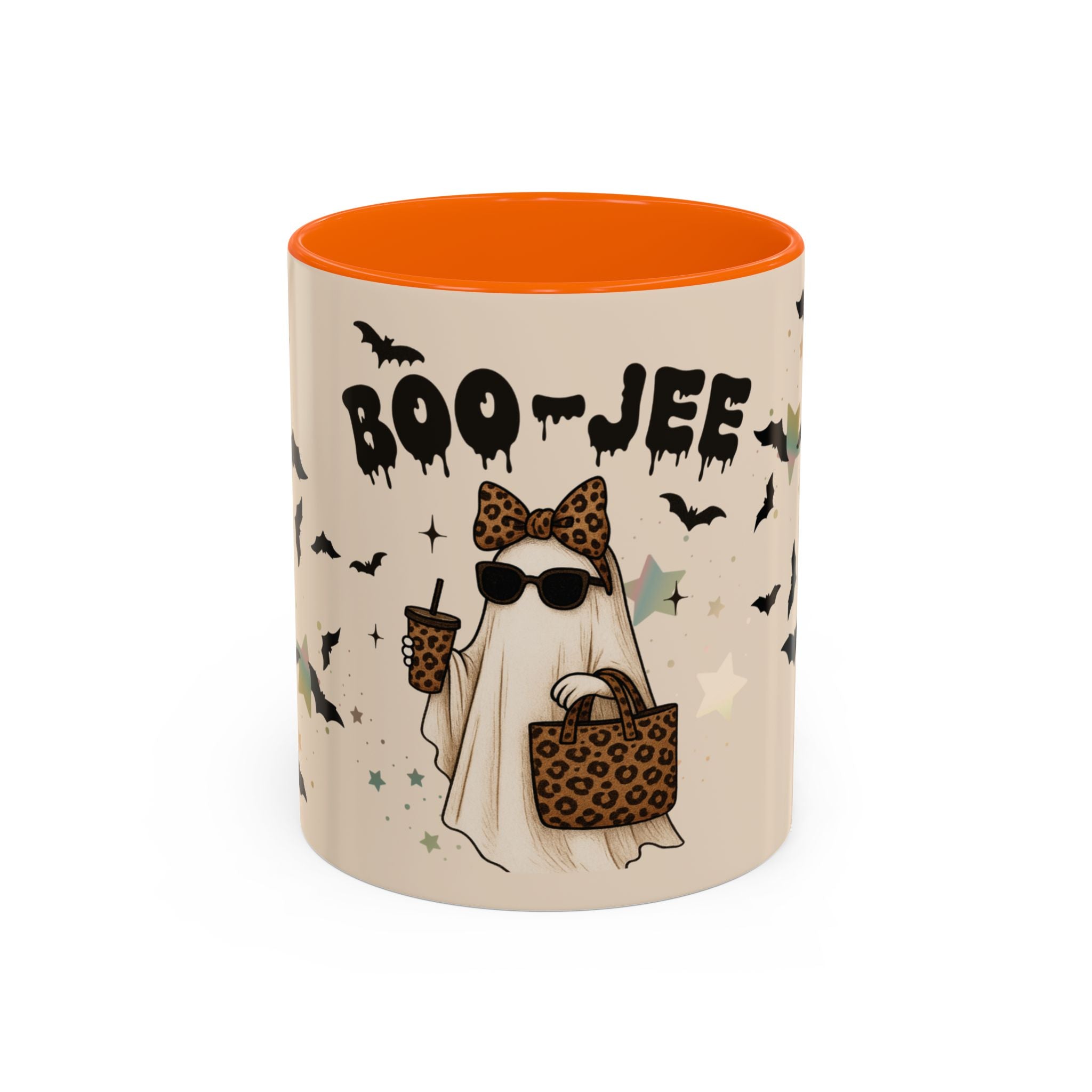 BOO-JEE Ghost Mug – Leopard Print Halloween