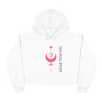 No! Full StopInclusive  Crop Hoodie – Lunar Lotus