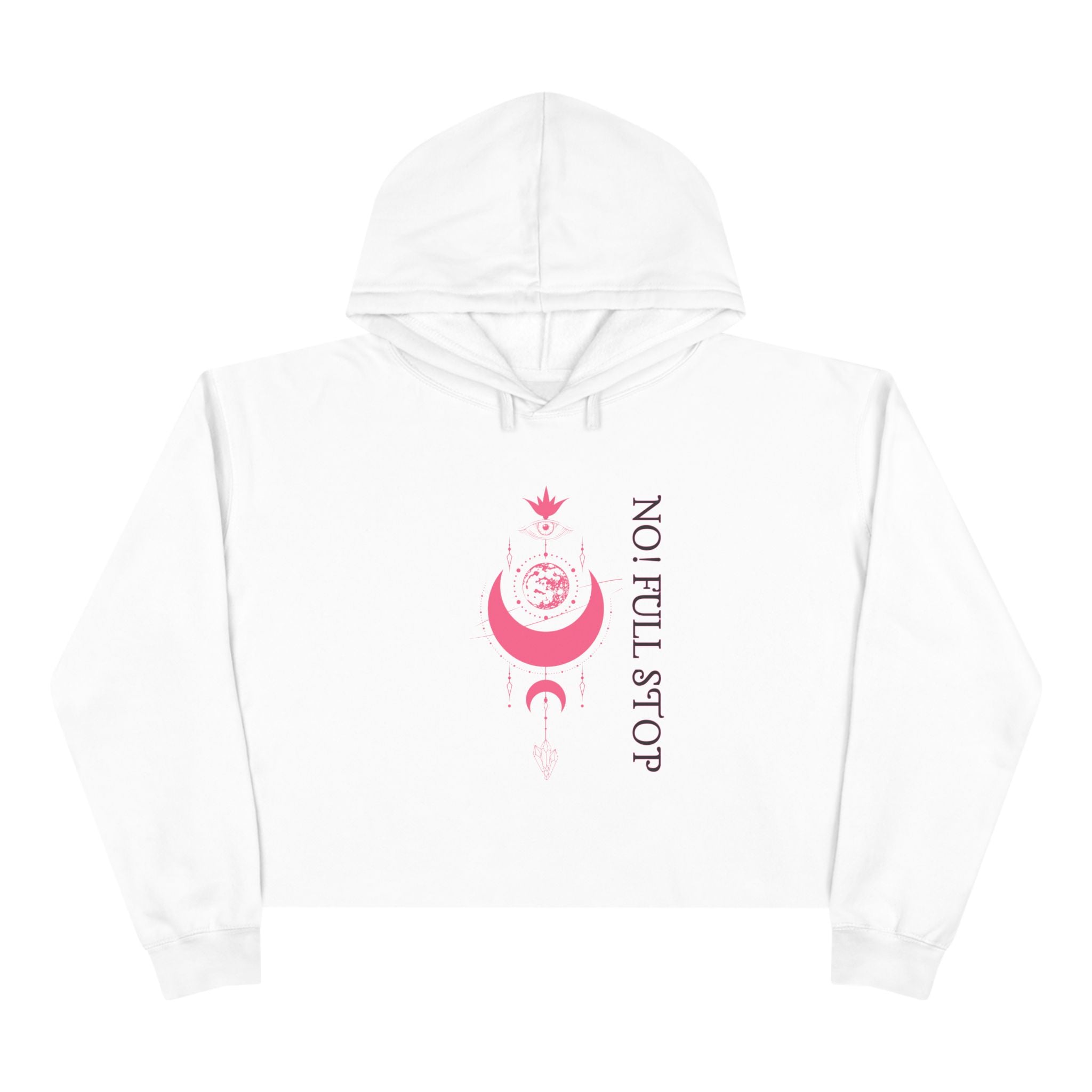 No! Full StopInclusive  Crop Hoodie – Lunar Lotus