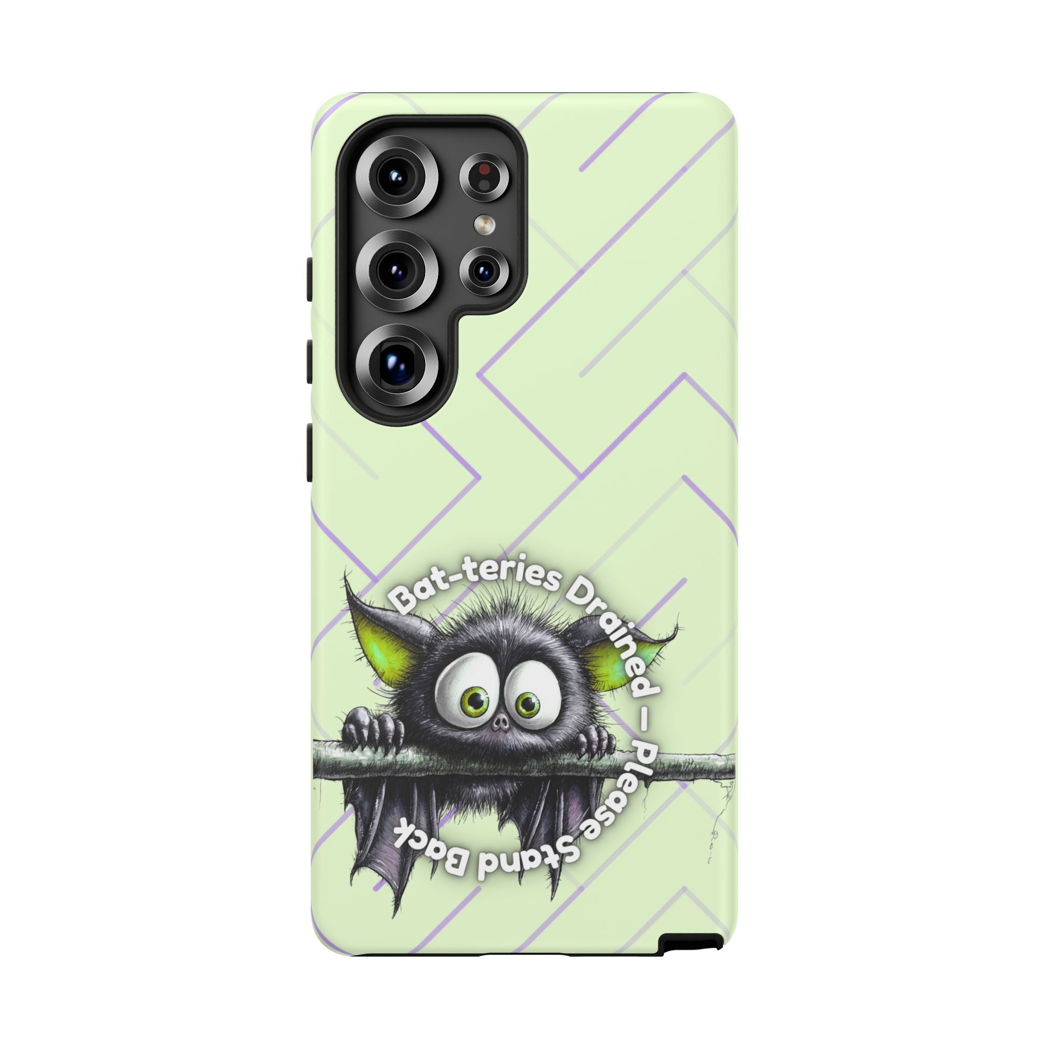 Bat-teries Drained Phone Case – Quirky Bat