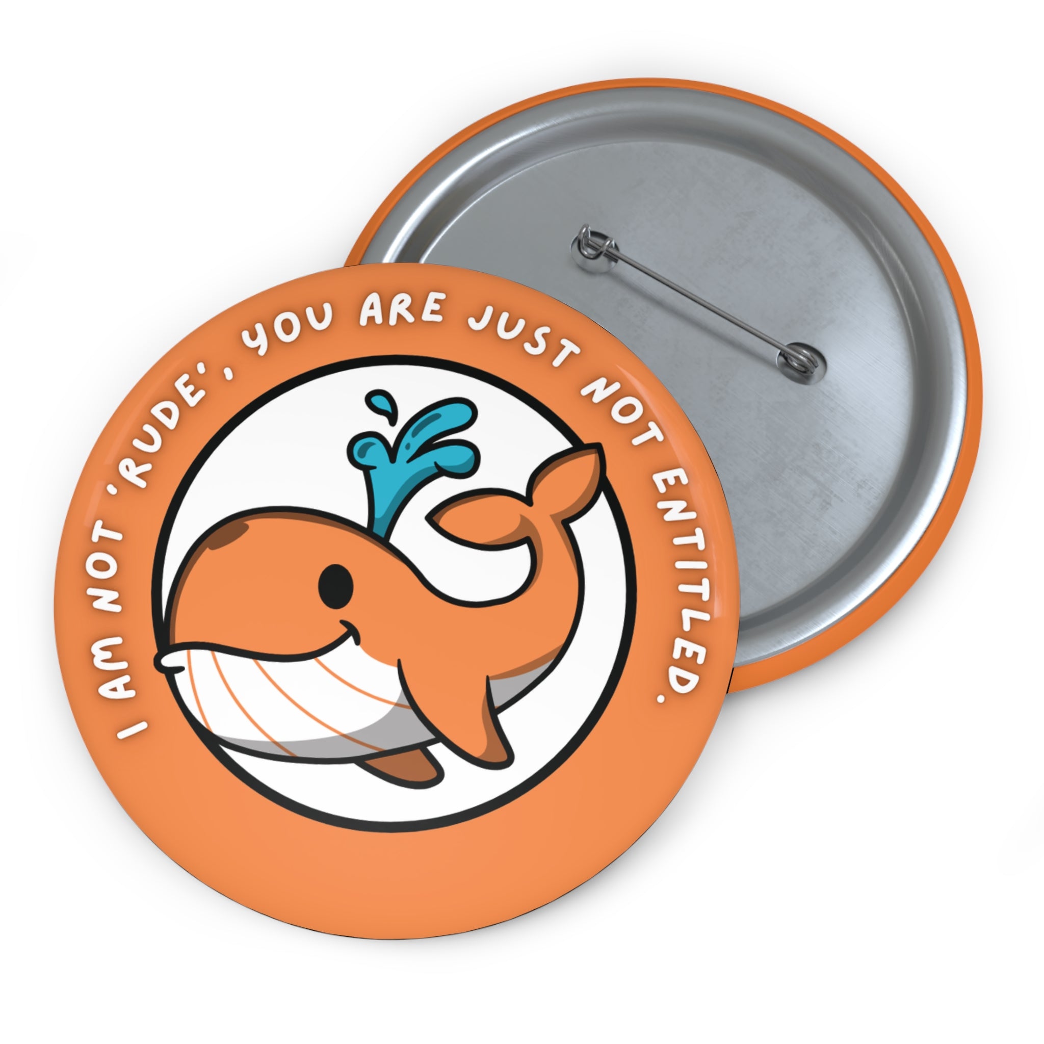Boundary Awareness Pin Badge – Whale Design (3in)