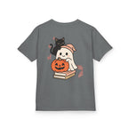 “Trick-or-Treating at My Pace” Kids Halloween T-Shirt – Inclusive Ghost & Pumpkin Design
