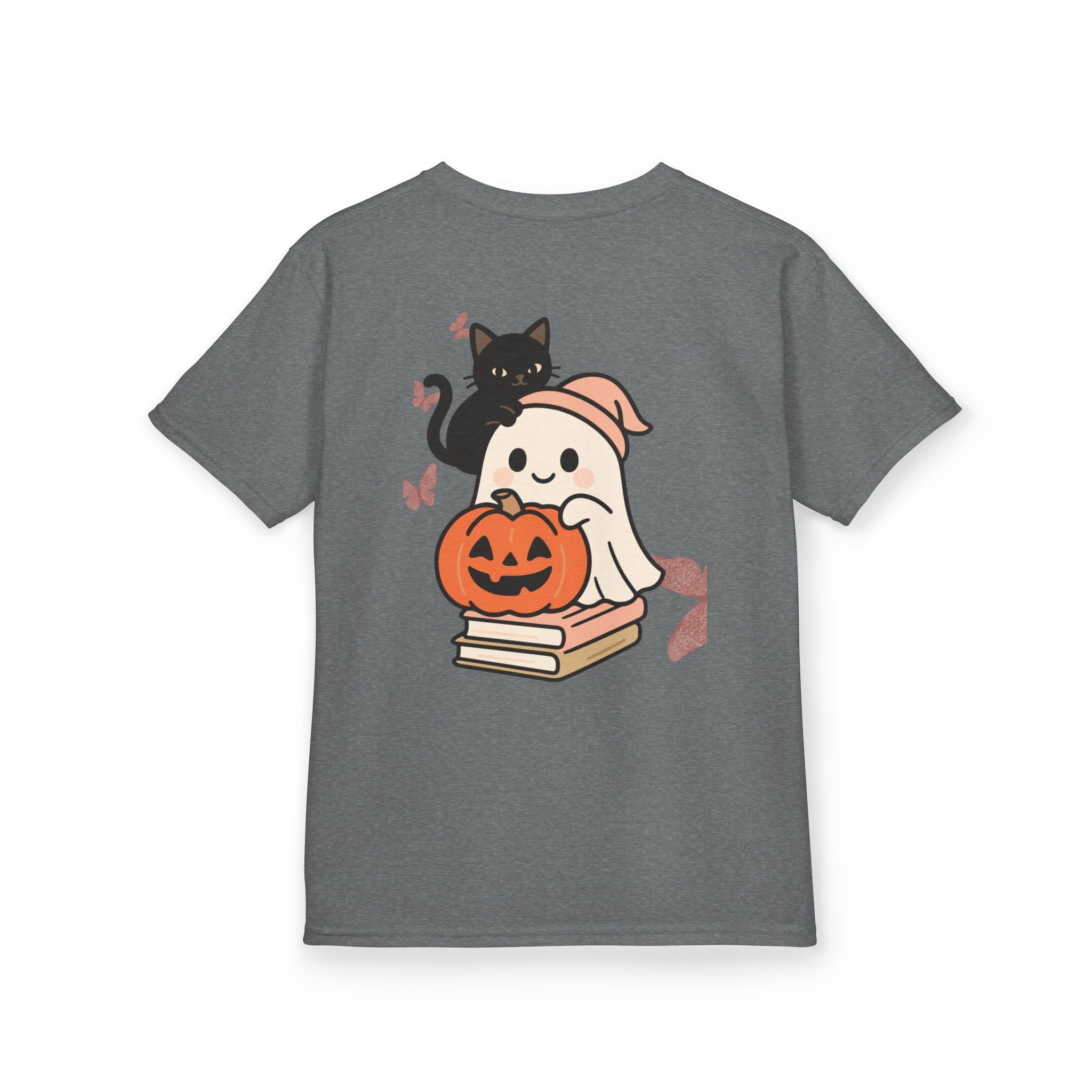 “Trick-or-Treating at My Pace” Kids Halloween T-Shirt – Inclusive Ghost & Pumpkin Design