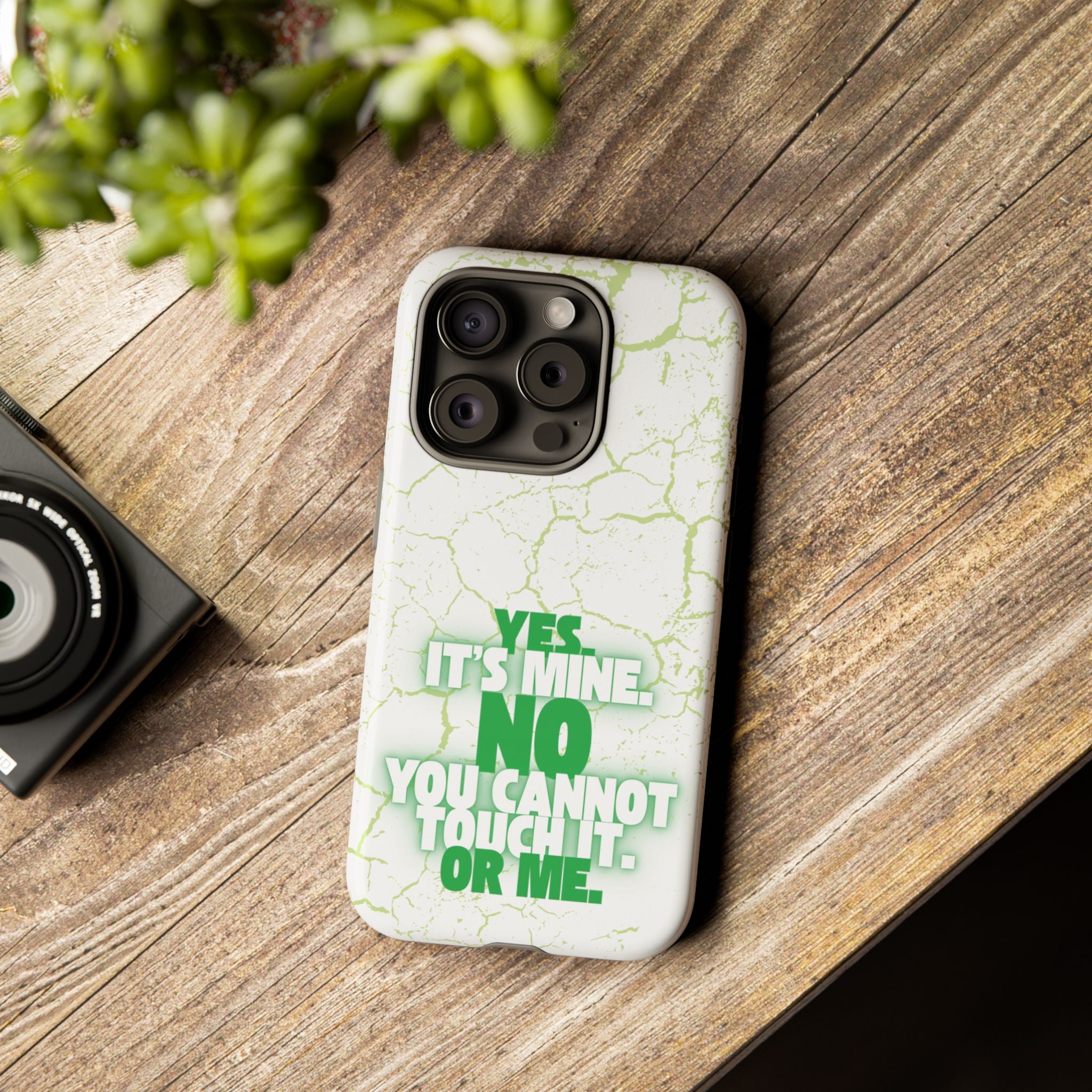 Sassy Quote Marble Crack Phone Case