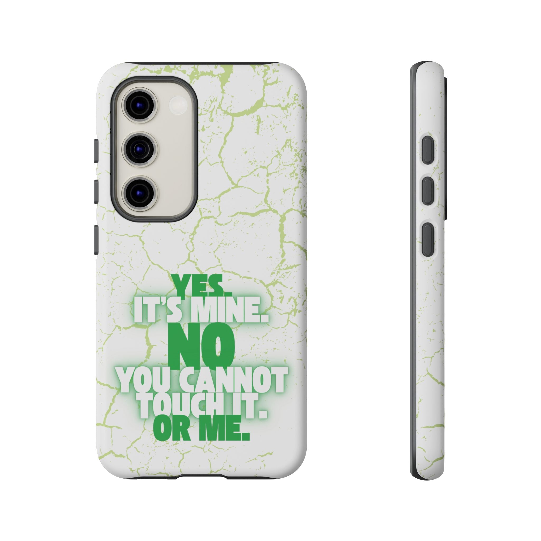 Sassy Quote Marble Crack Phone Case