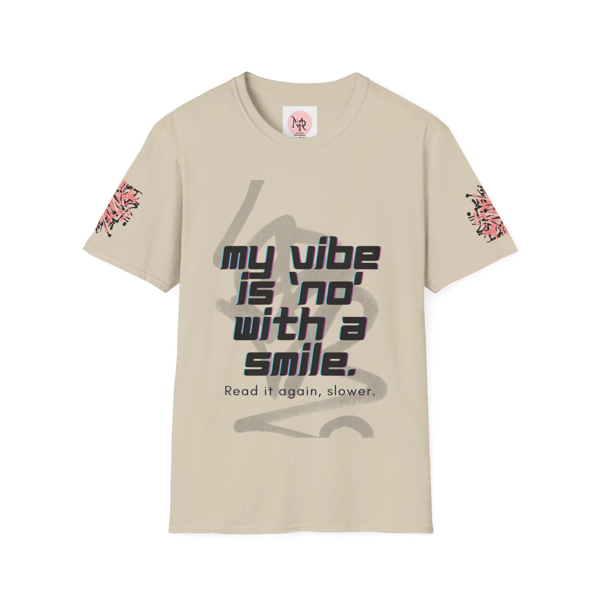 Graffiti Quote Tee – Bold Monochrome
