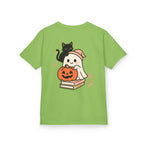 “Trick-or-Treating at My Pace” Kids Halloween T-Shirt – Inclusive Ghost & Pumpkin Design