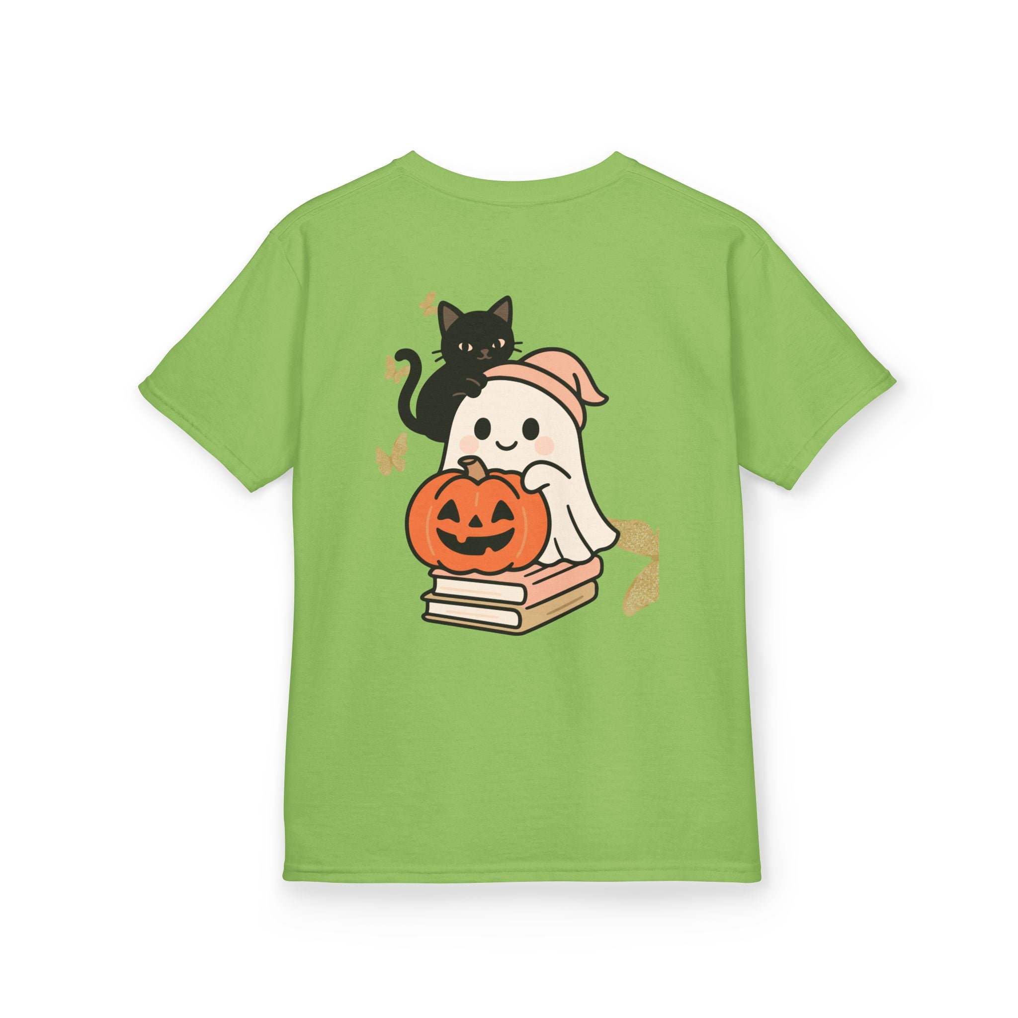 “Trick-or-Treating at My Pace” Kids Halloween T-Shirt – Inclusive Ghost & Pumpkin Design