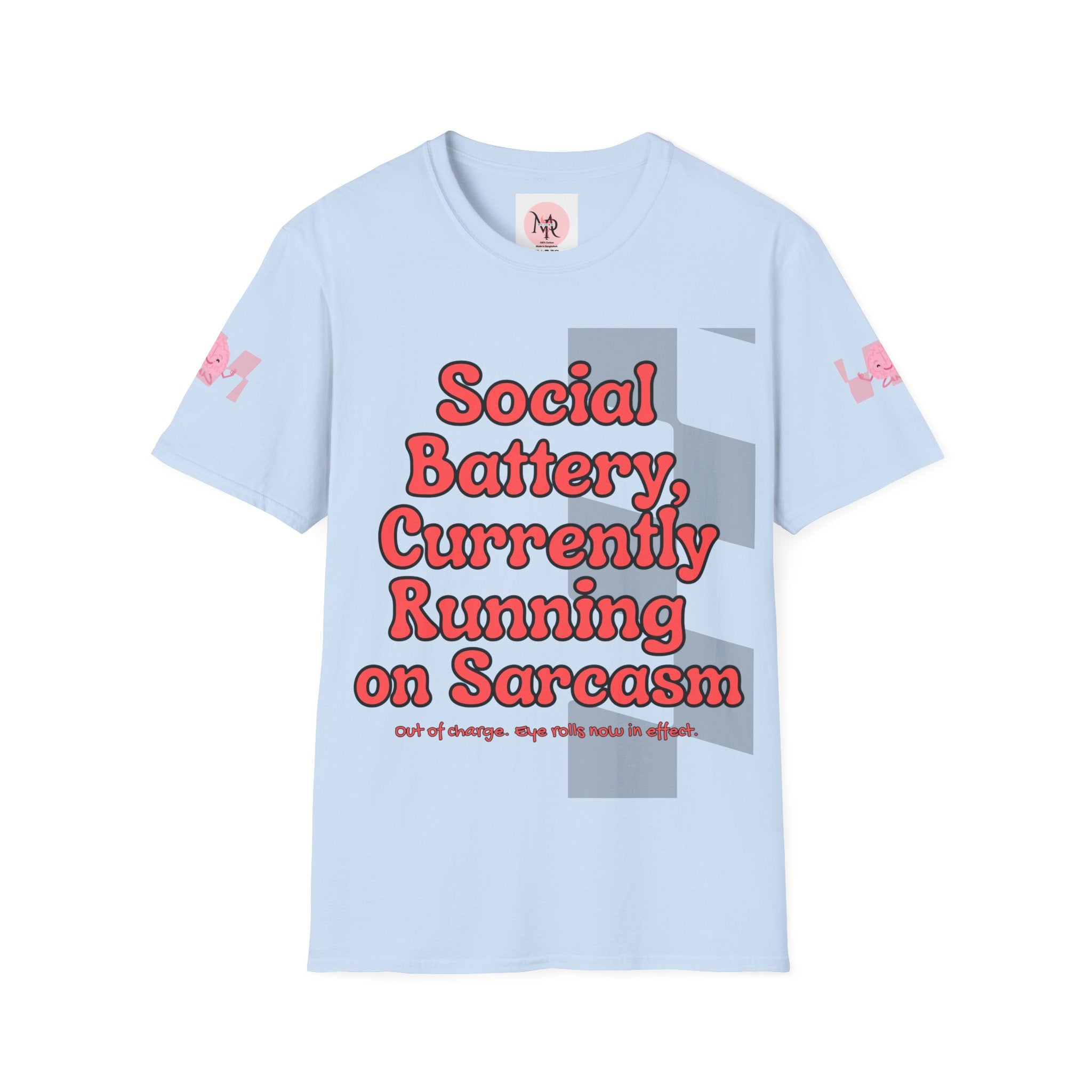 Sarcasm Tee – Social Battery Humour