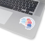 No Eye Contact Jellyfish Sticker