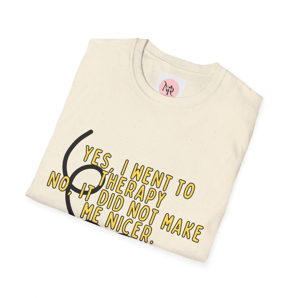 Therapy Didn’t Make Me Nicer Tee – Lightbulb Design
