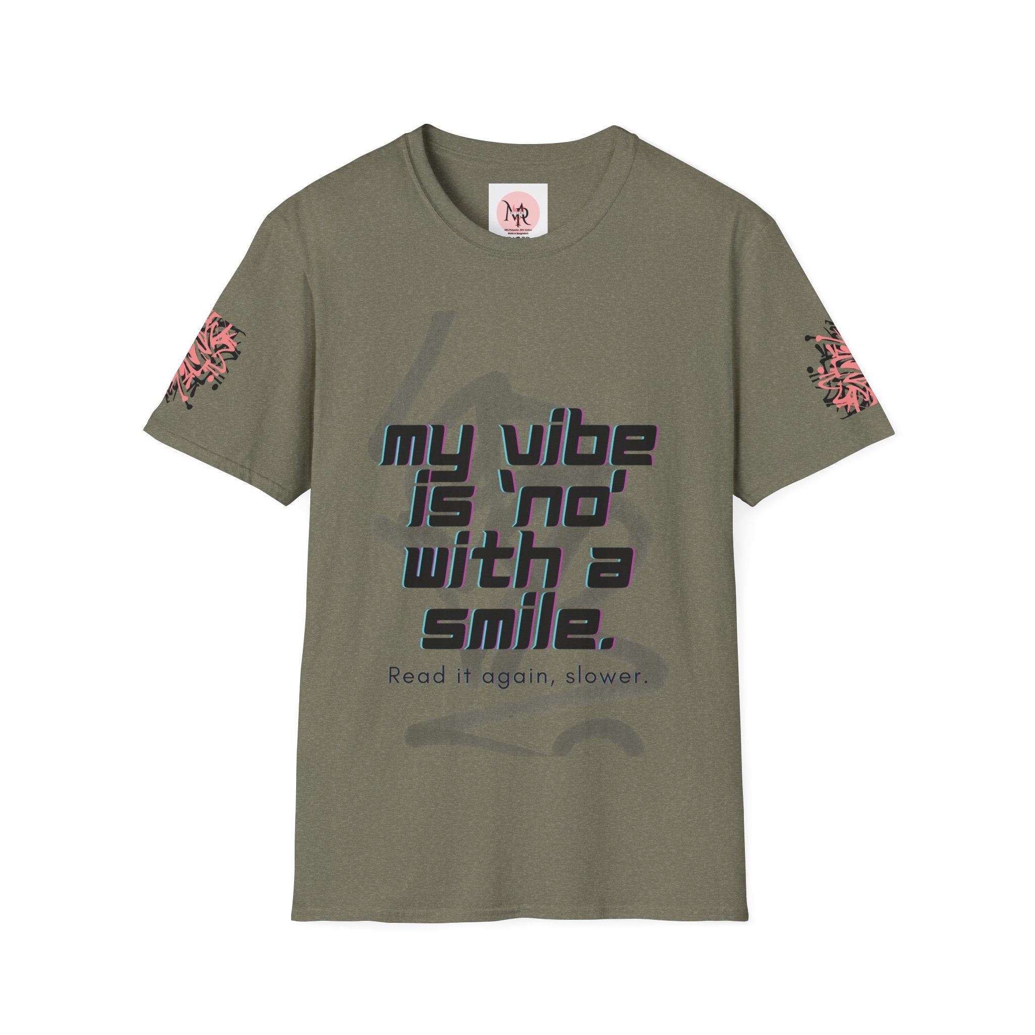Graffiti Quote Tee – Bold Monochrome