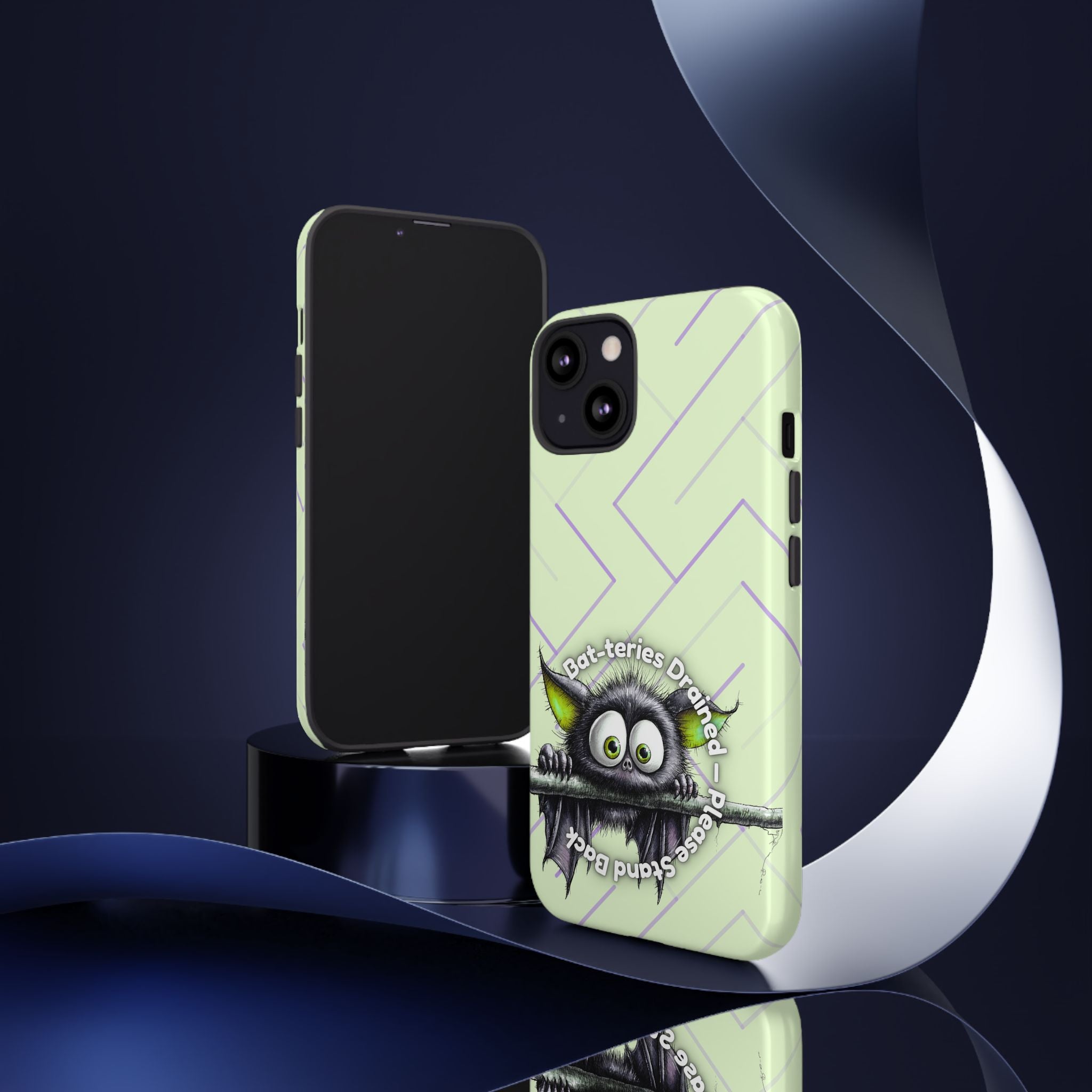 Bat-teries Drained Phone Case – Quirky Bat