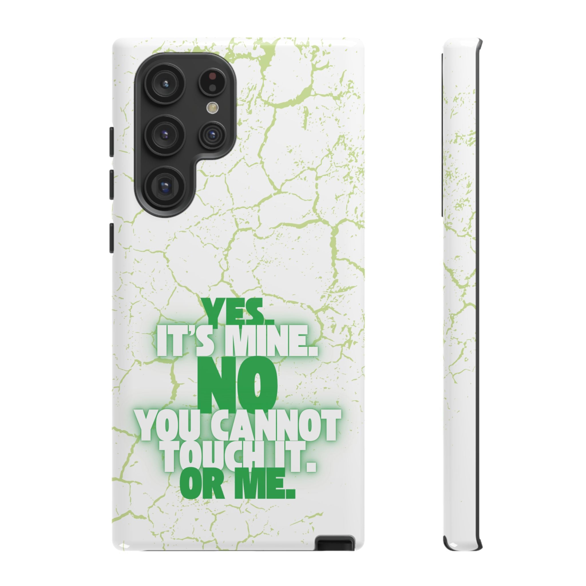 Sassy Quote Marble Crack Phone Case