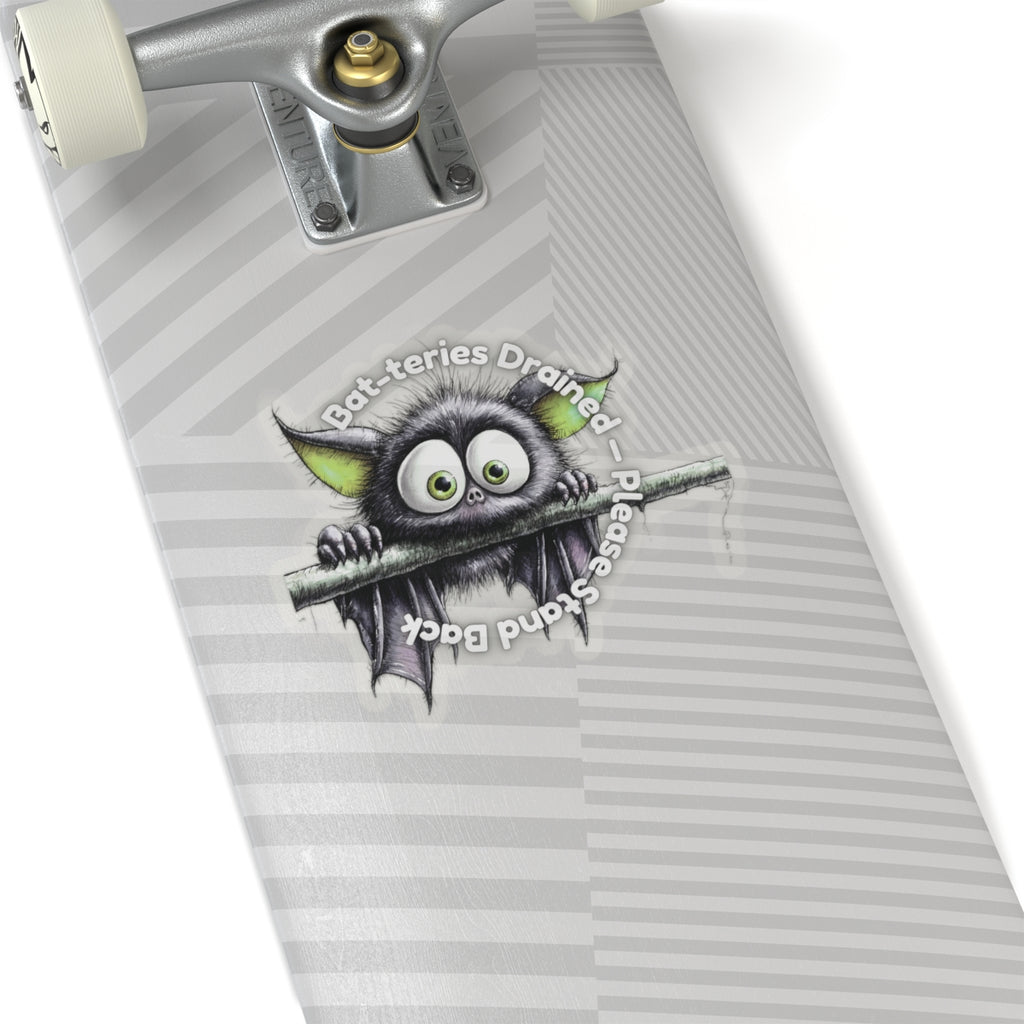 Bat-teries Drained – Bat Sticker