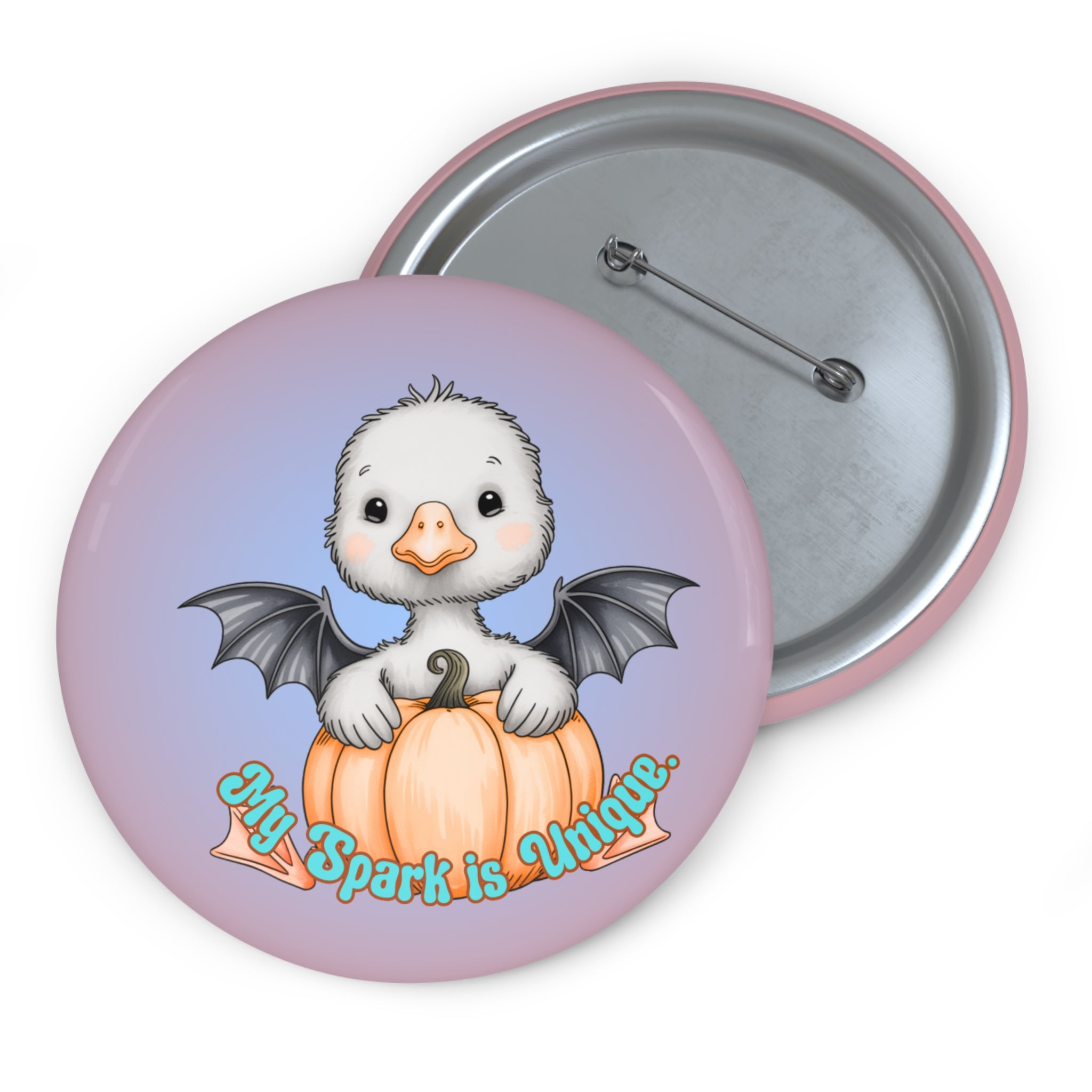 Neurodivergent-My Spark Is Unique- Goose with Bat Wings Badge
