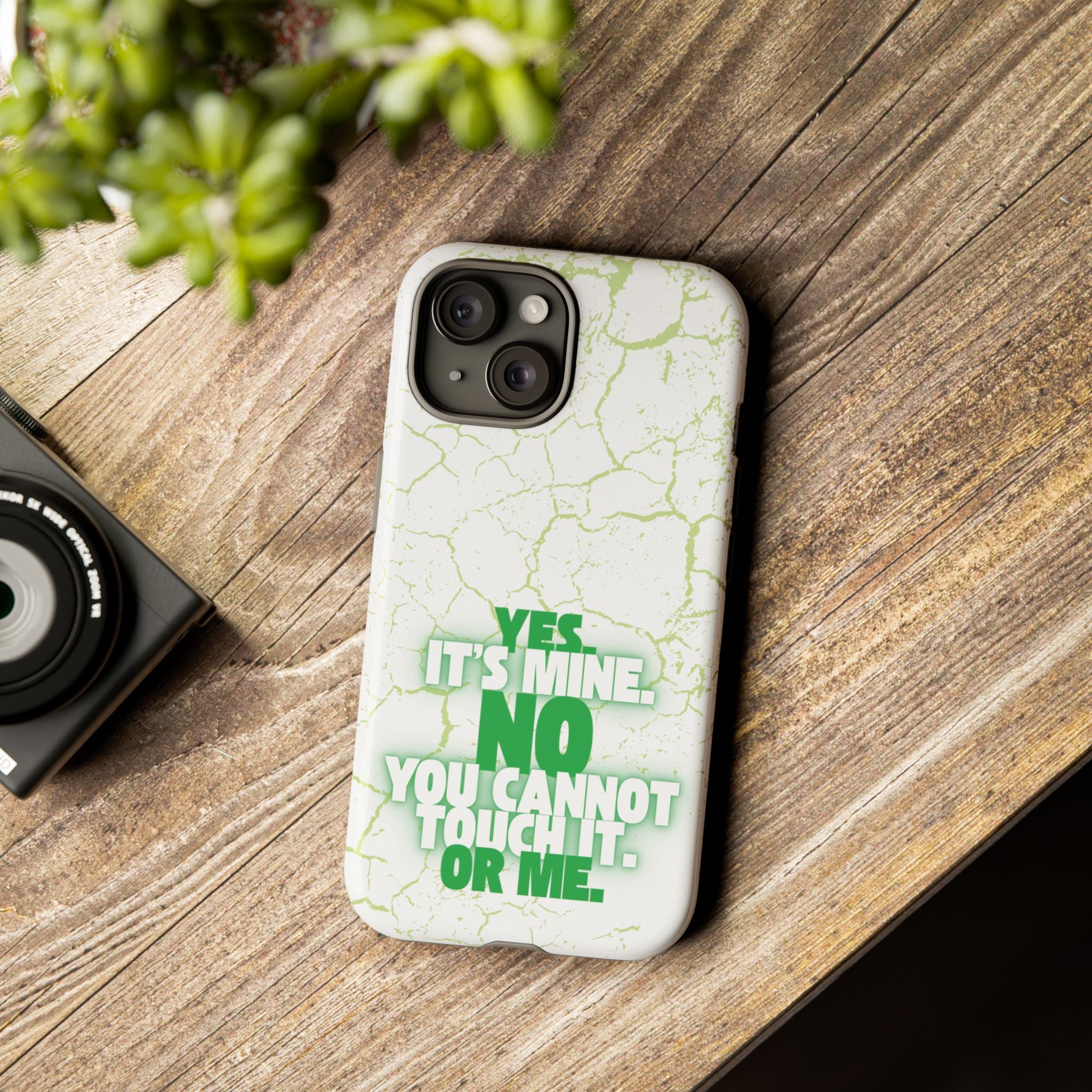 Sassy Quote Marble Crack Phone Case