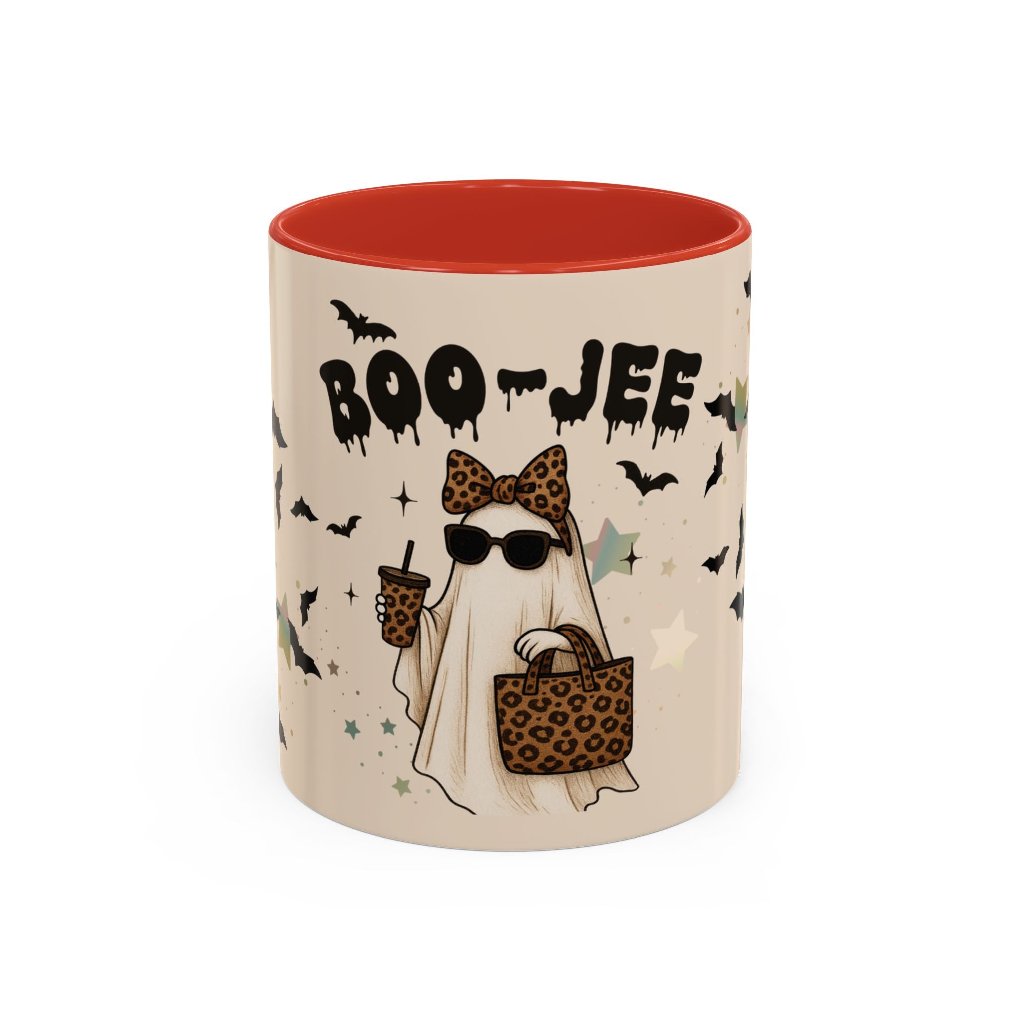BOO-JEE Ghost Mug – Leopard Print Halloween
