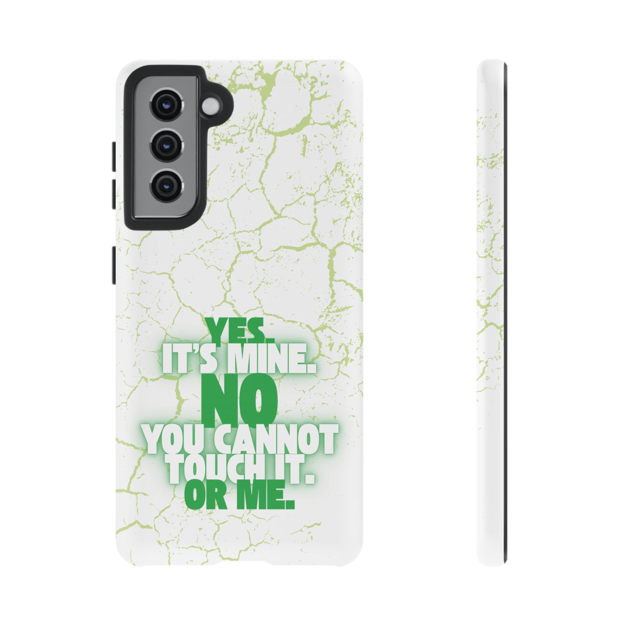 Sassy Quote Marble Crack Phone Case