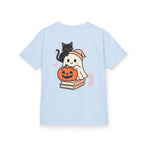 “Trick-or-Treating at My Pace” Kids Halloween T-Shirt – Inclusive Ghost & Pumpkin Design