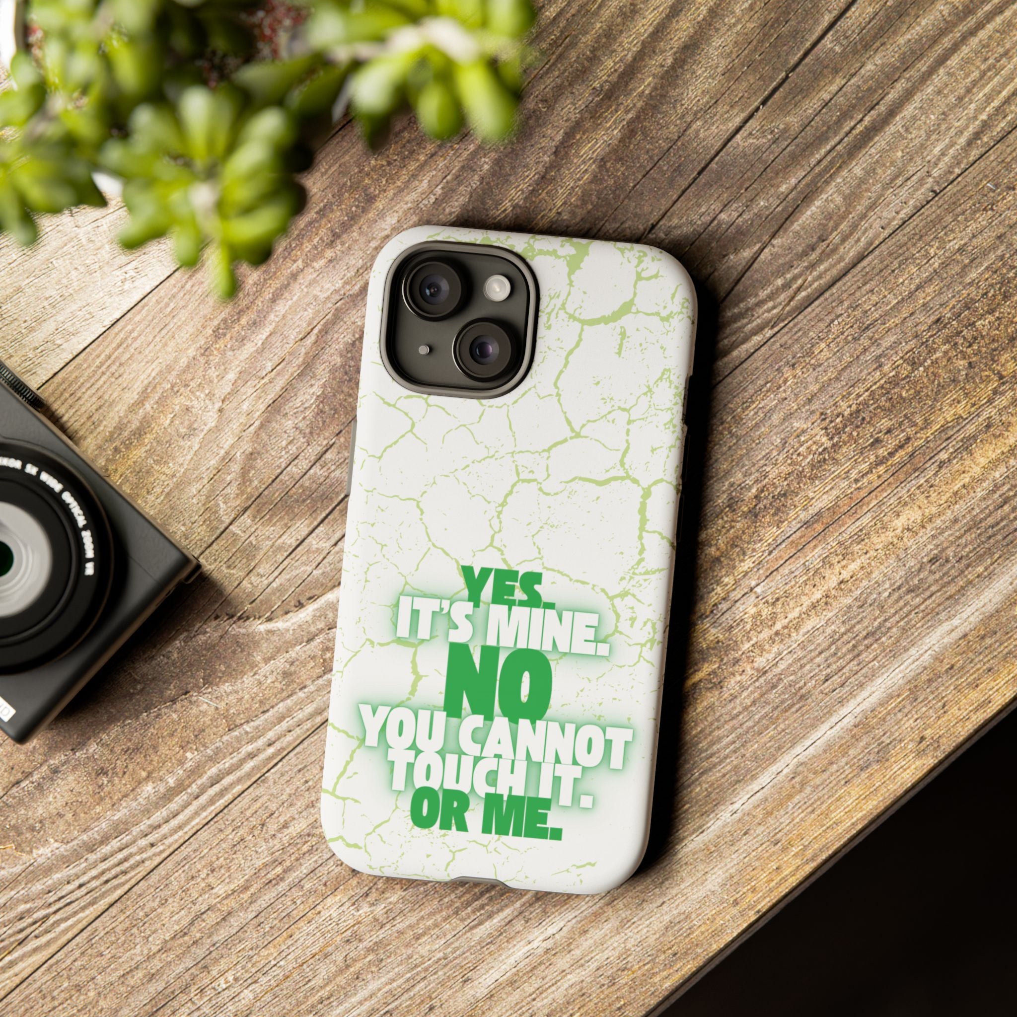 Sassy Quote Marble Crack Phone Case