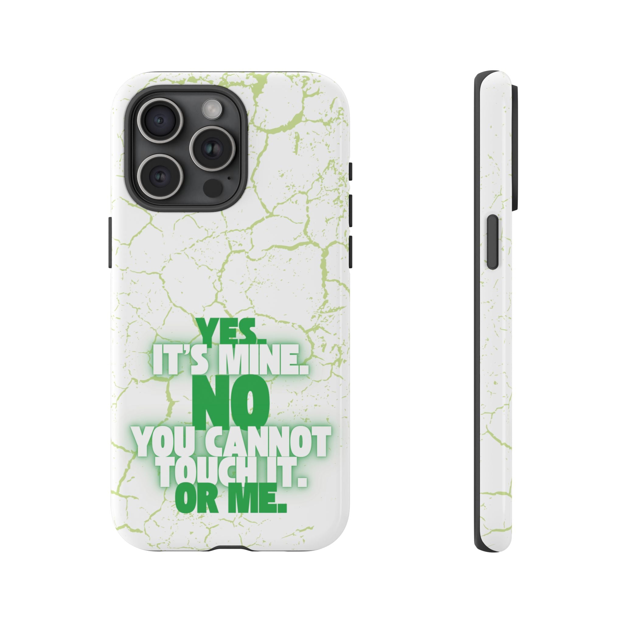 Sassy Quote Marble Crack Phone Case