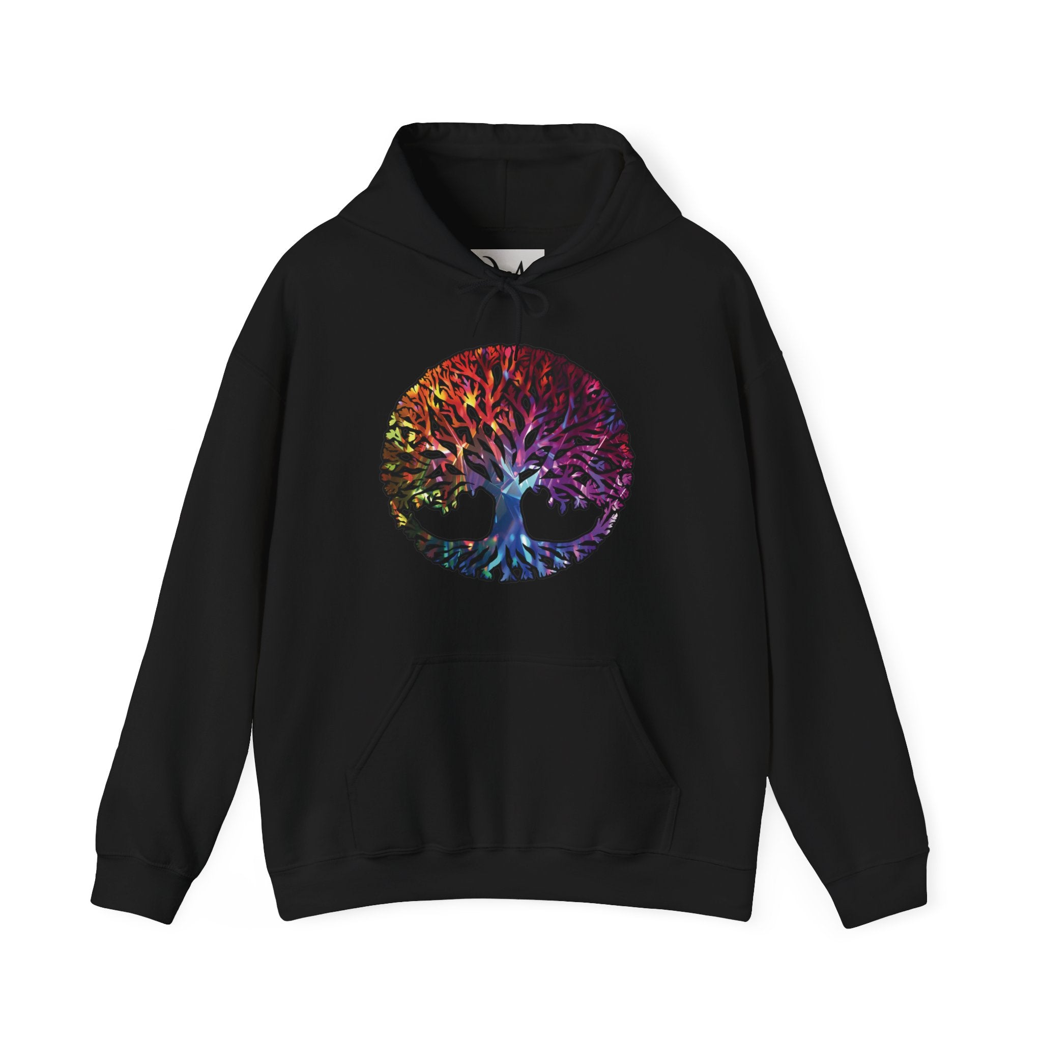 Unapologetically Neurodivergent Hoodie-Holographic Crystal Tree Design, Bold Identity Statement
