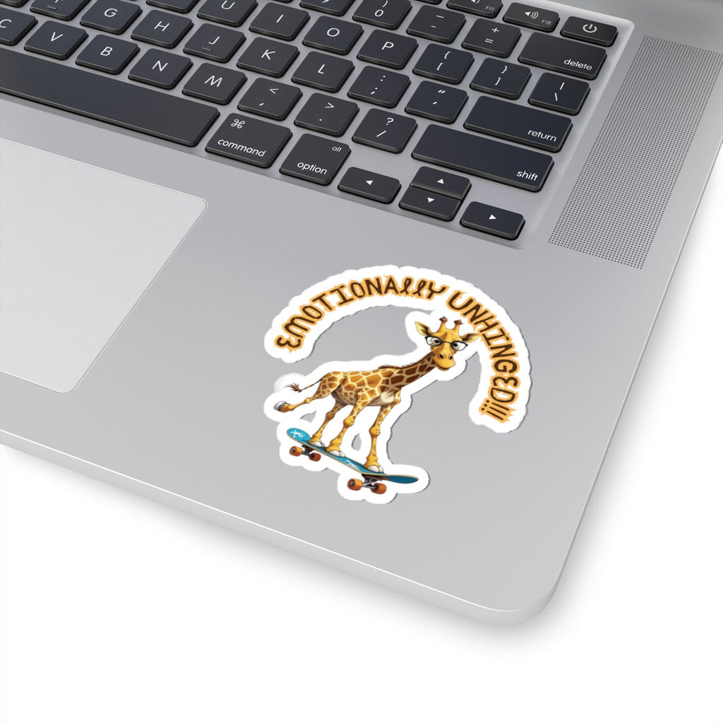 Emotionally Unhinged Giraffe Sticker