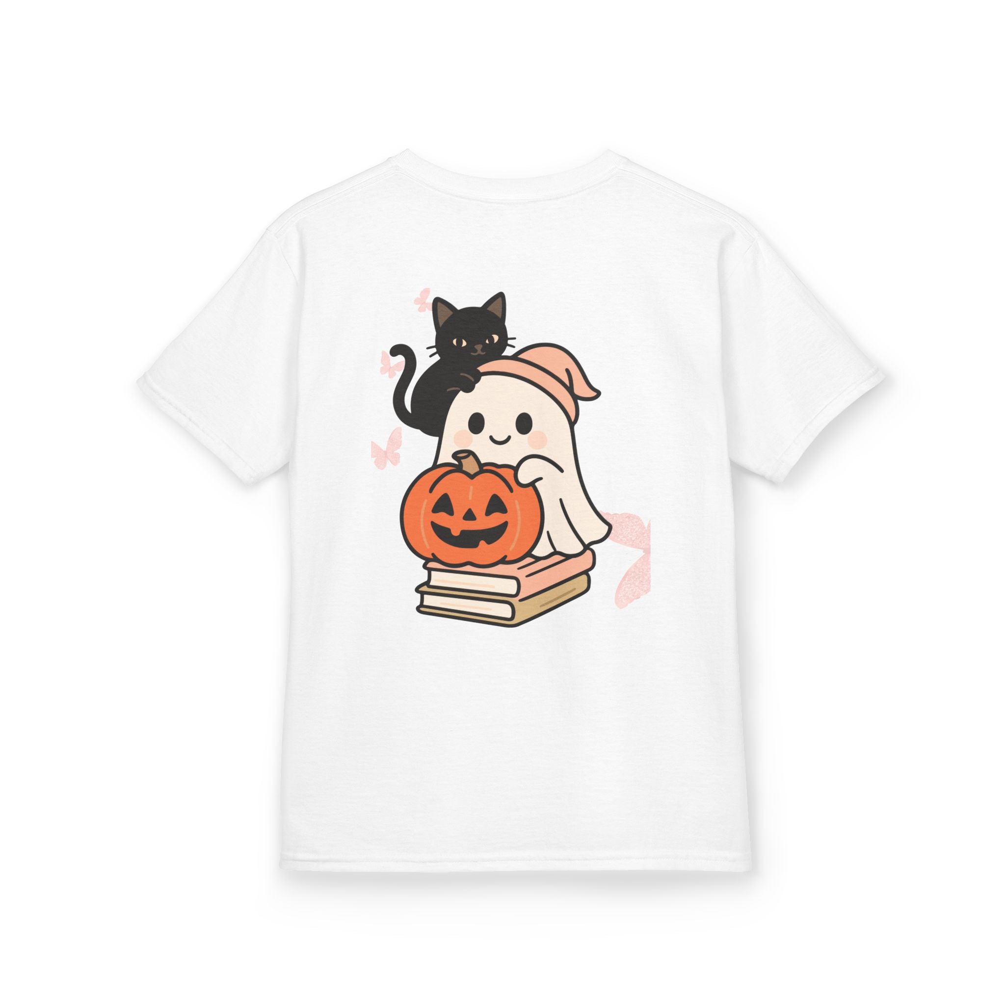 “Trick-or-Treating at My Pace” Kids Halloween T-Shirt – Inclusive Ghost & Pumpkin Design