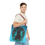 Witch Please Tote Bag – Gothic Black Cat, Spooky Moon Phases, Witchy Aesthetic Shopper