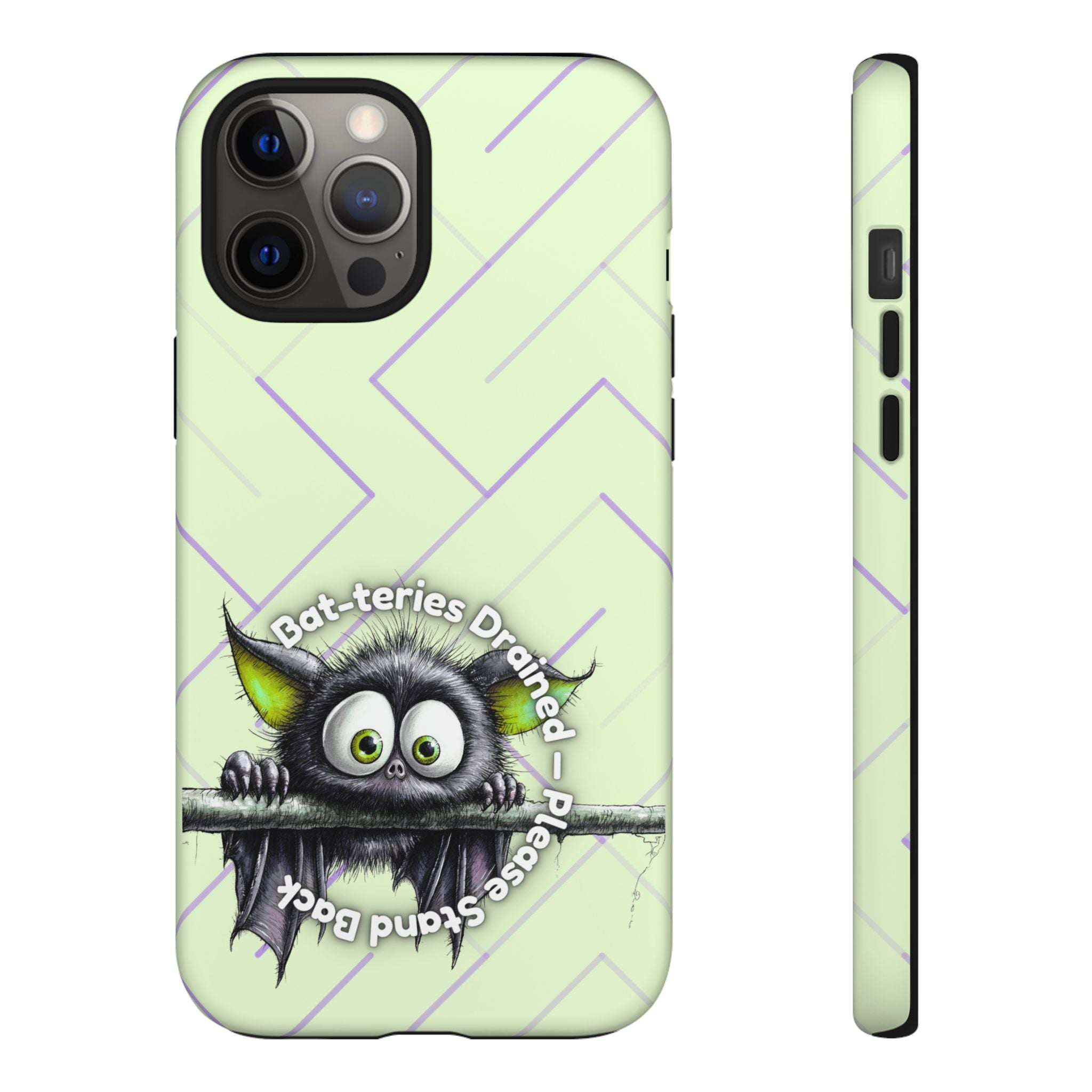 Bat-teries Drained Phone Case – Quirky Bat