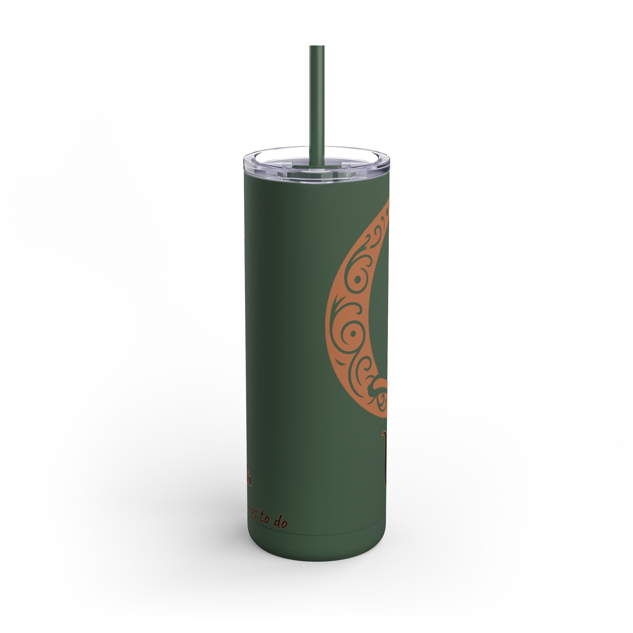 Witch, Please , Skinny Matte Tumbler with Straw (20oz / 600ml)